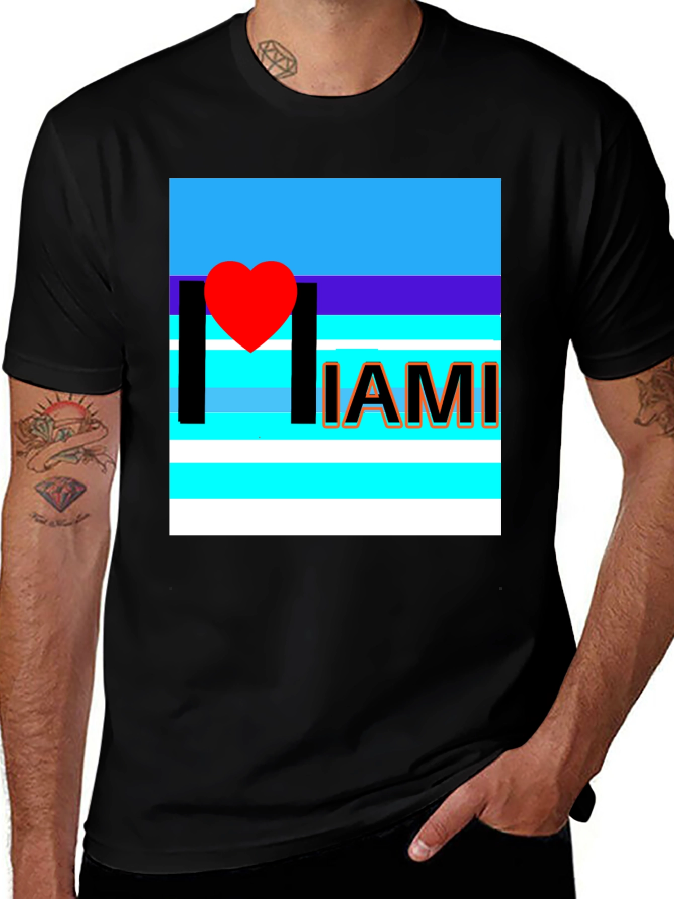 I Heart Miami Graphic T-Shirt