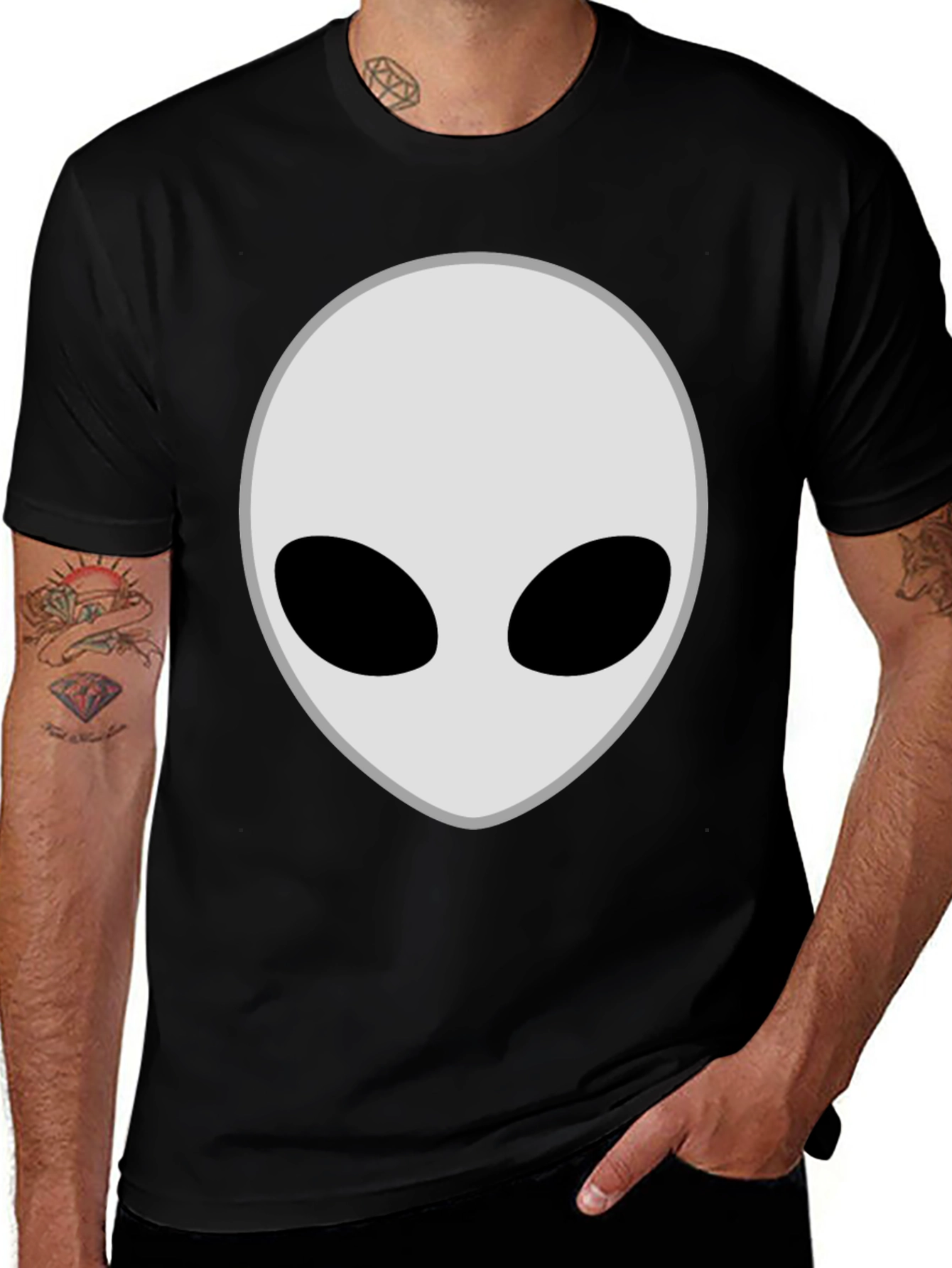 Variant 13 of Alien Head Graphic T-Shirt - Sci-Fi Tee