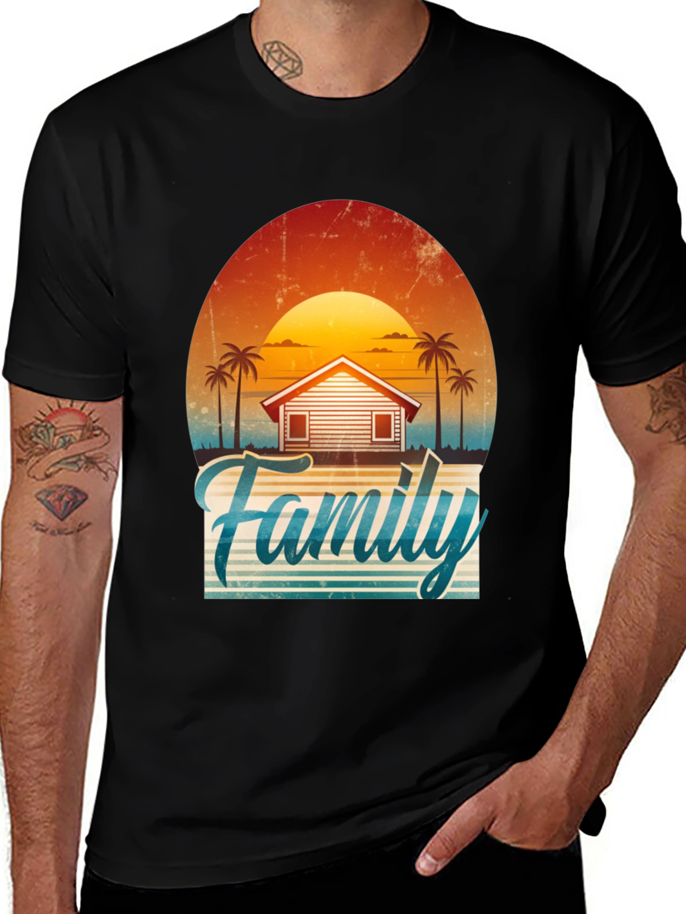 Variant 29 of Family Vacation Sunset Graphic Tee