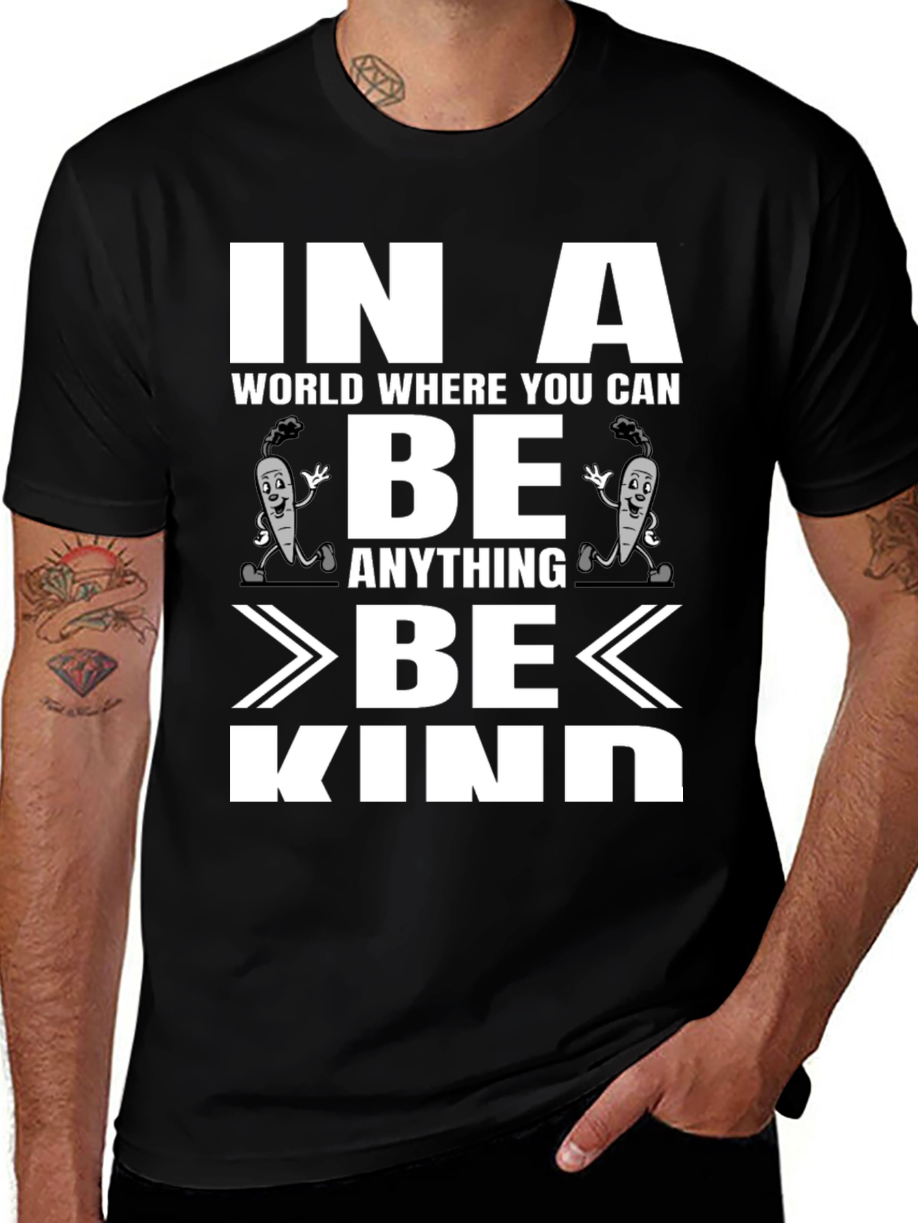 Variant 11 of Be Kind T-Shirt: Inspirational Graphic Tee