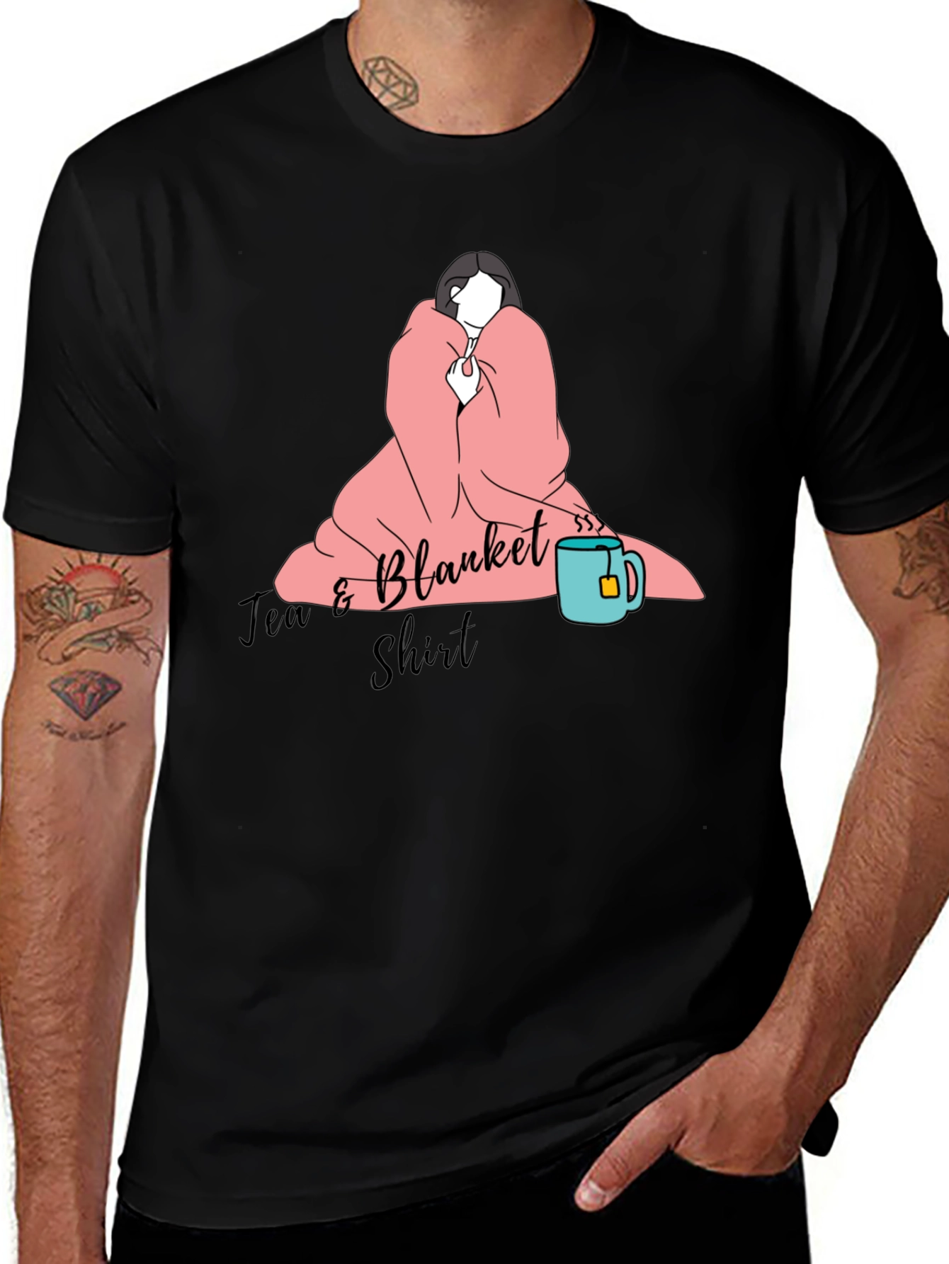 Tea & Blanket Shirt - Cozy Comfort Tee