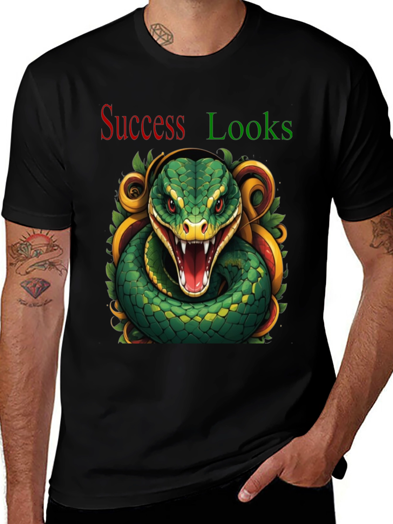 Variant 8 of Success Looks Like a Snake Graphic Tee