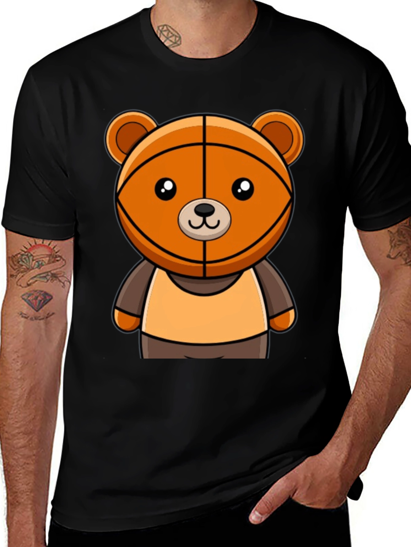 Variant 8 of Basketball Bear Graphic T-Shirt