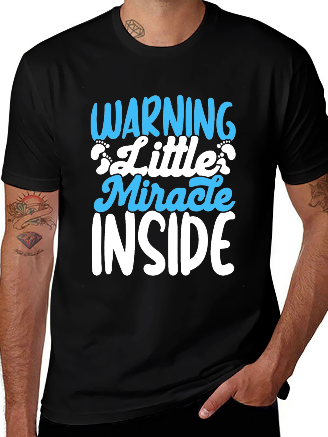 Variant 10 of Warning Little Miracle Inside T-Shirt