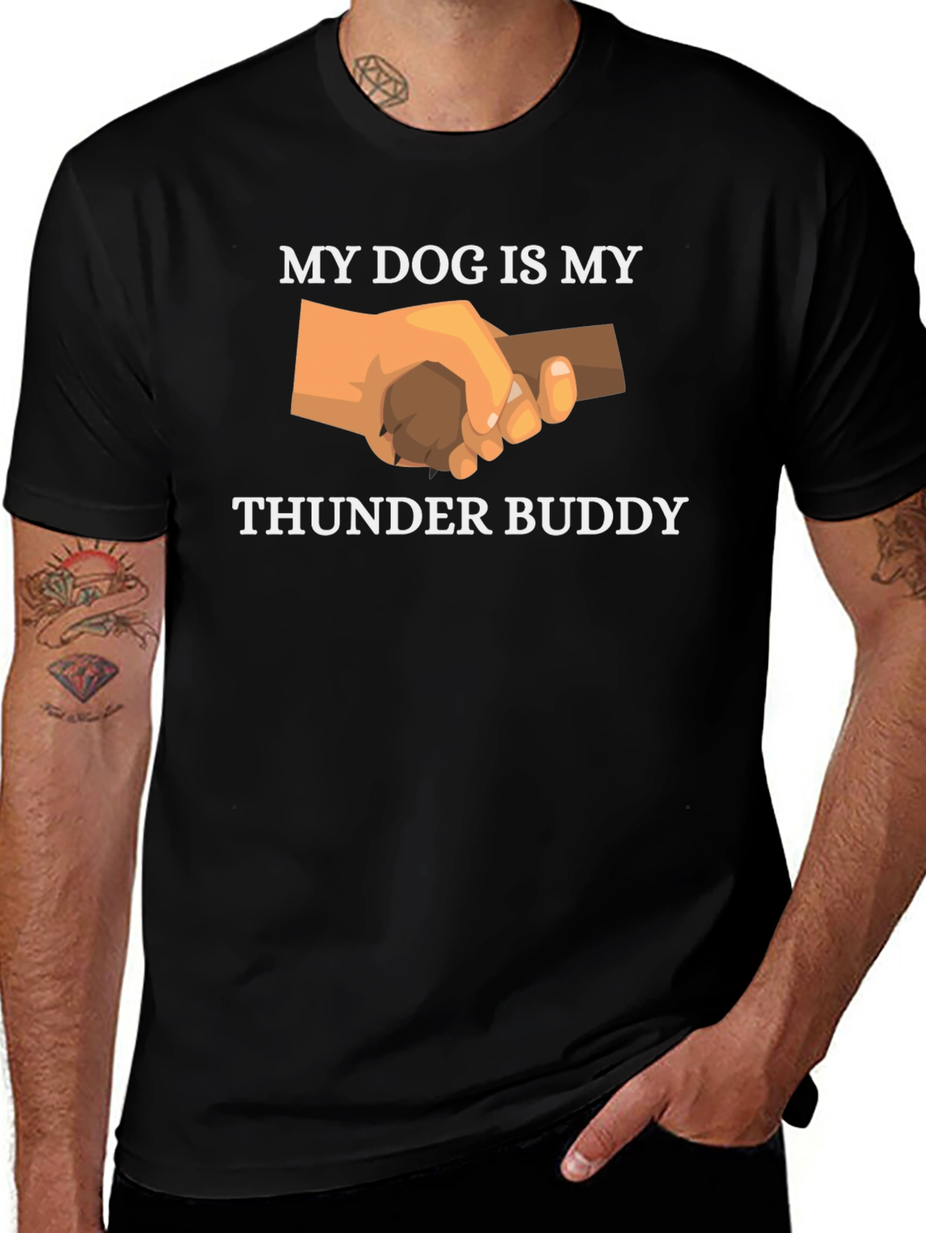 Variant 28 of My Dog Is My Thunder Buddy Graphic T-Shirt
