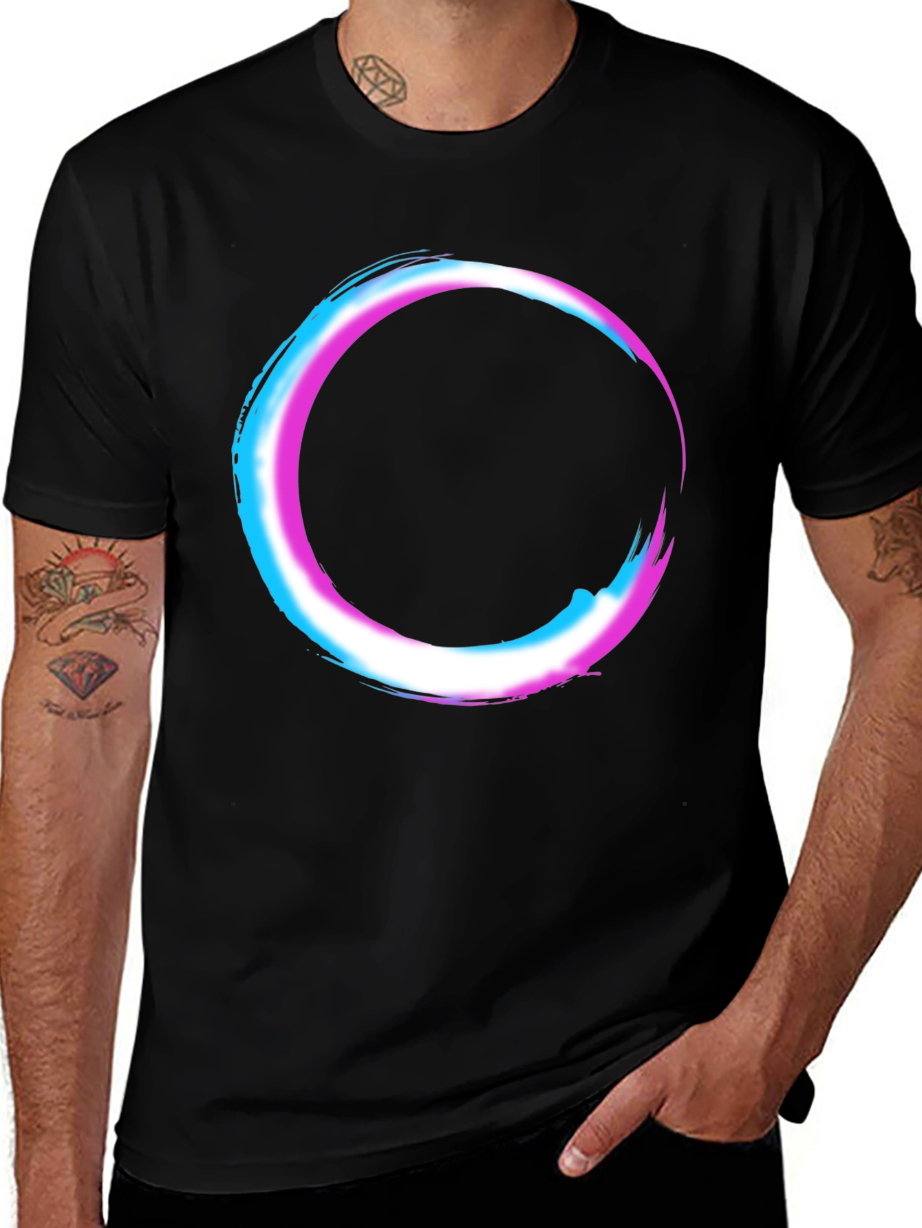 Variant 22 of Transgender Pride Circle Graphic T-Shirt