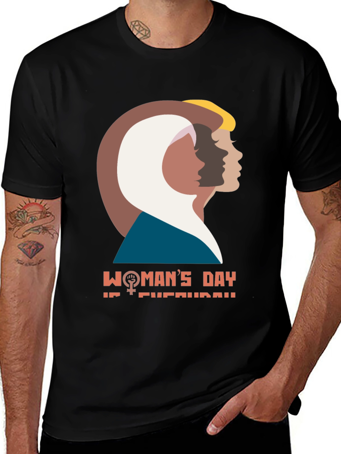 Variant 5 of Woman's Day Everyday T-Shirt - Empowering Design