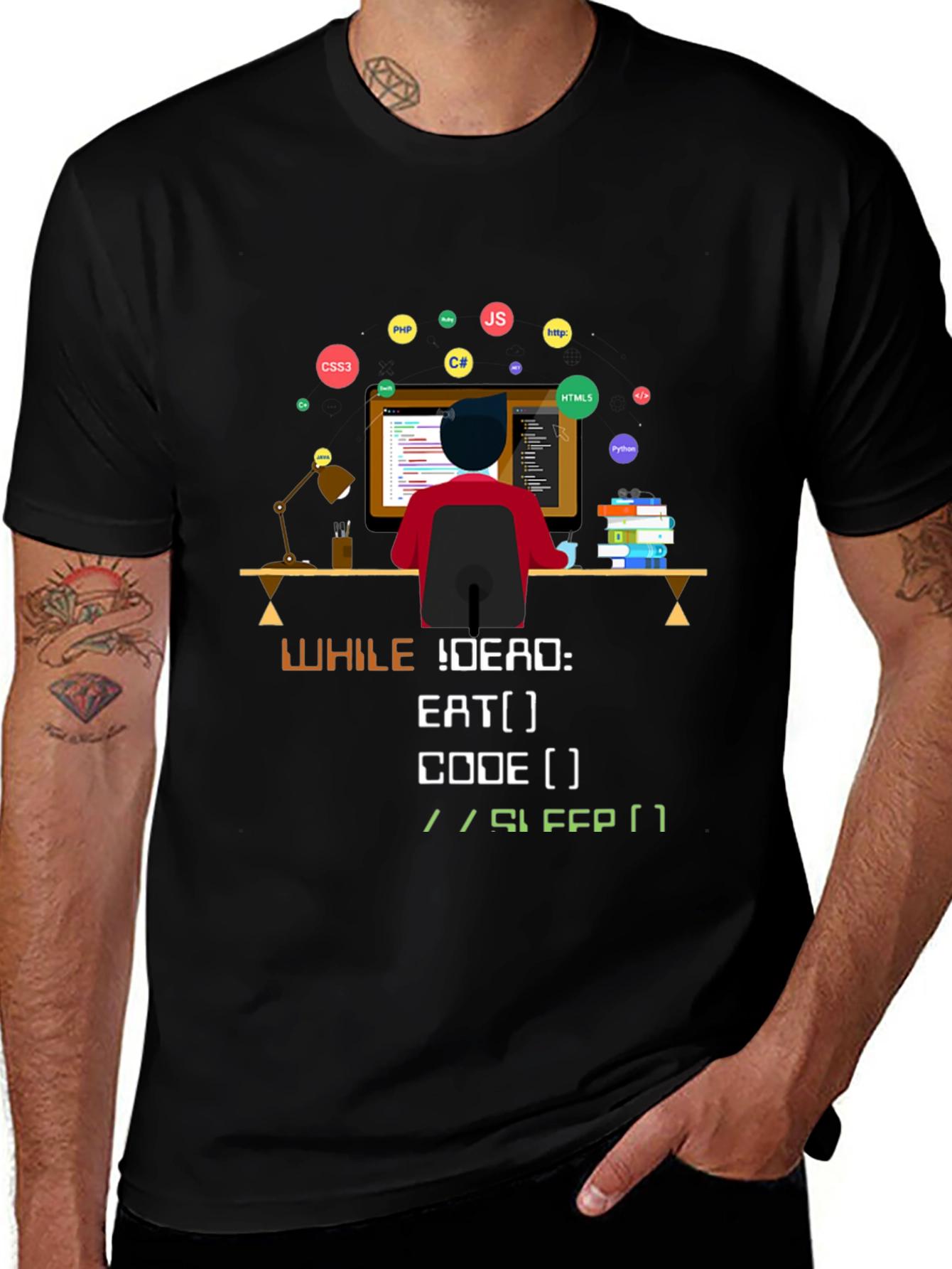 Coder's Life T-Shirt - Eat Code Sleep Repeat