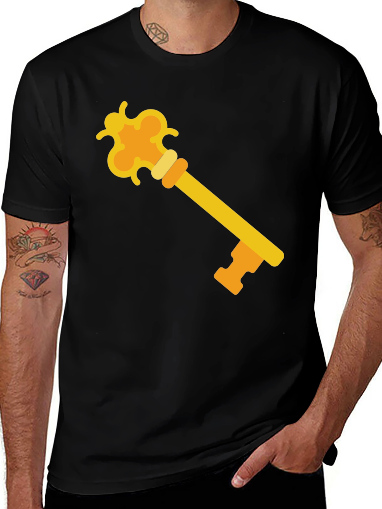 Variant 18 of Golden Key Graphic Tee - Unlock Your Style!