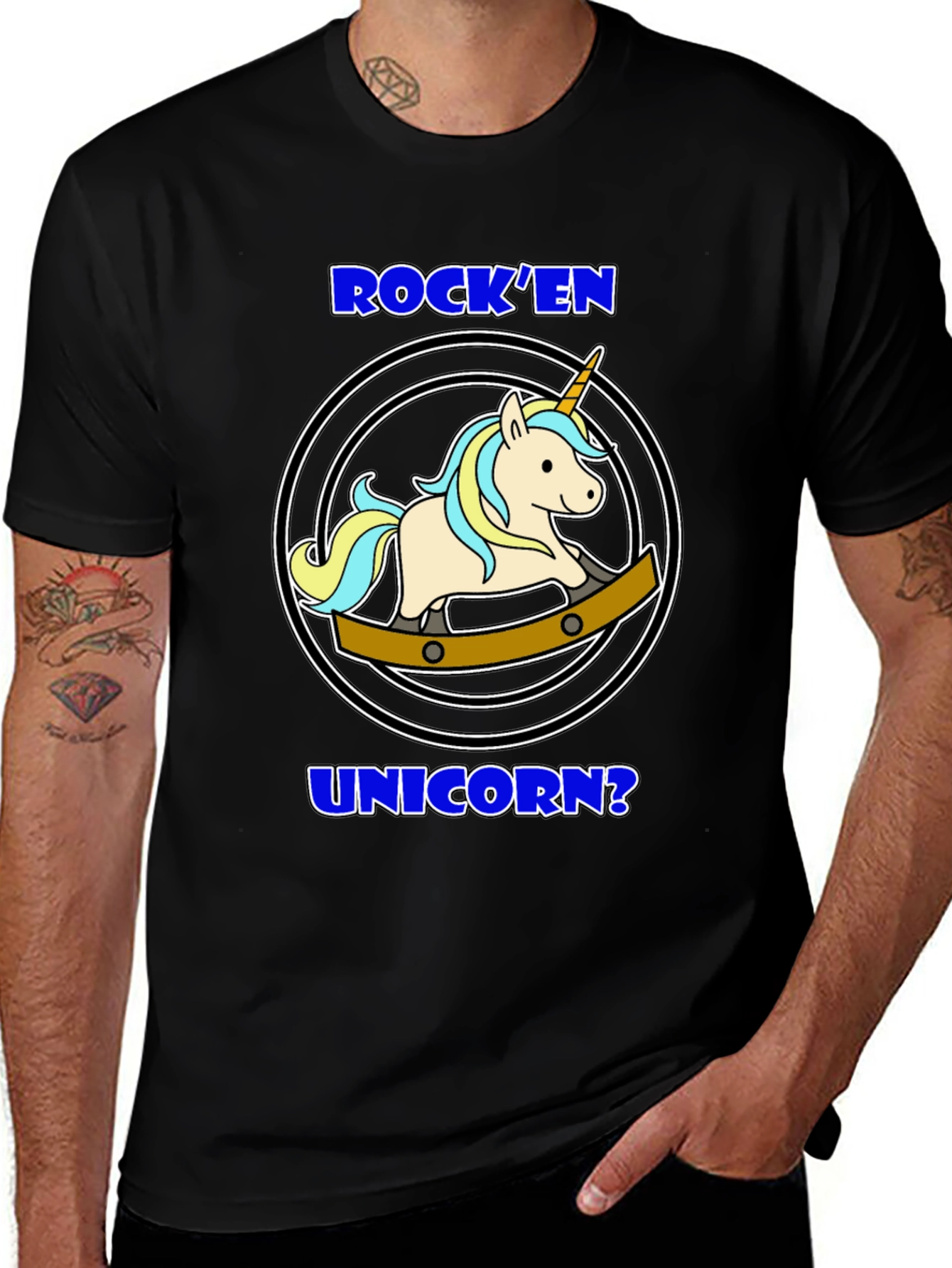 Variant 9 of Rock'en Unicorn Graphic T-Shirt