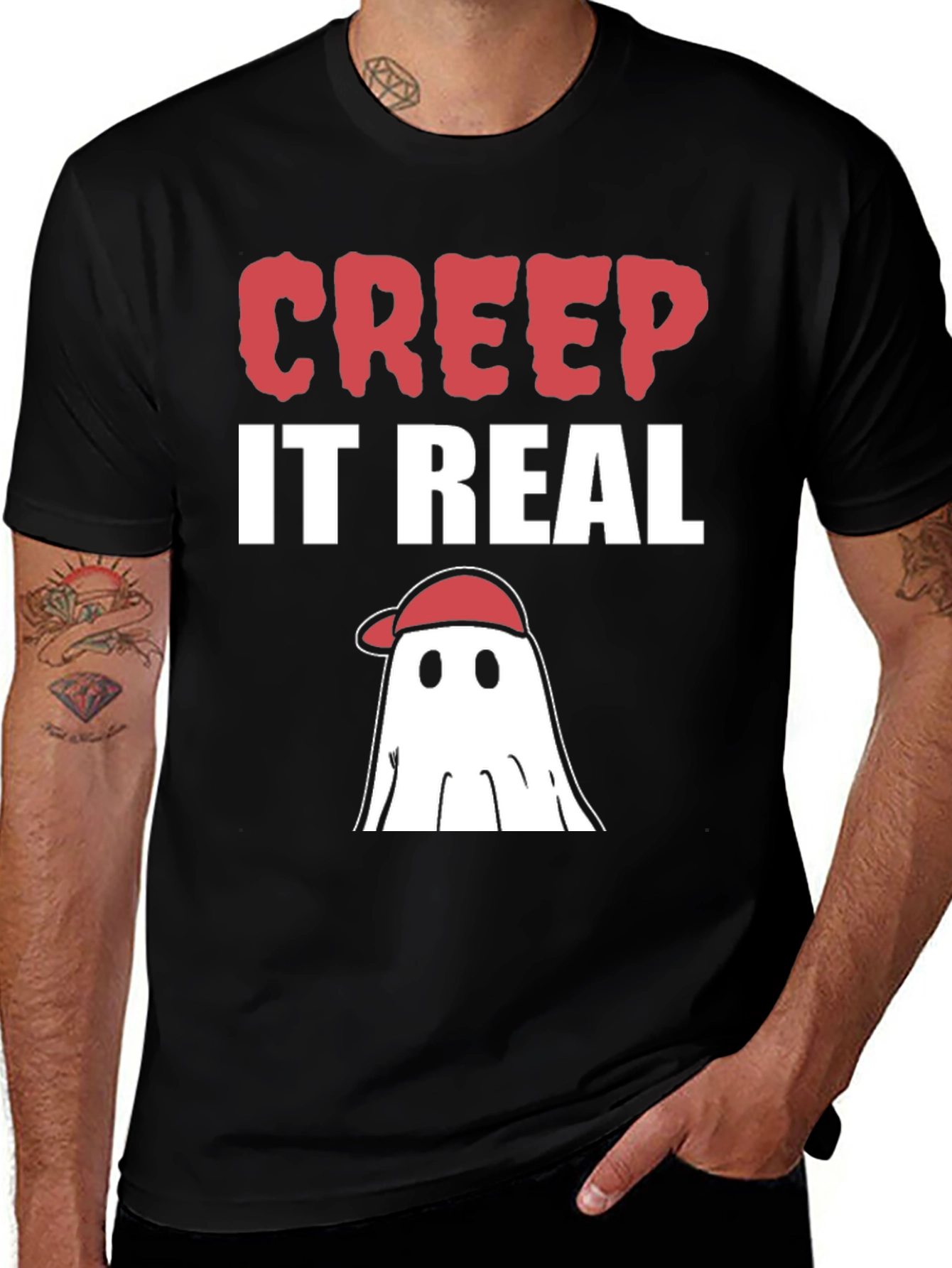 Creep It Real Ghost T-Shirt - Halloween Tee