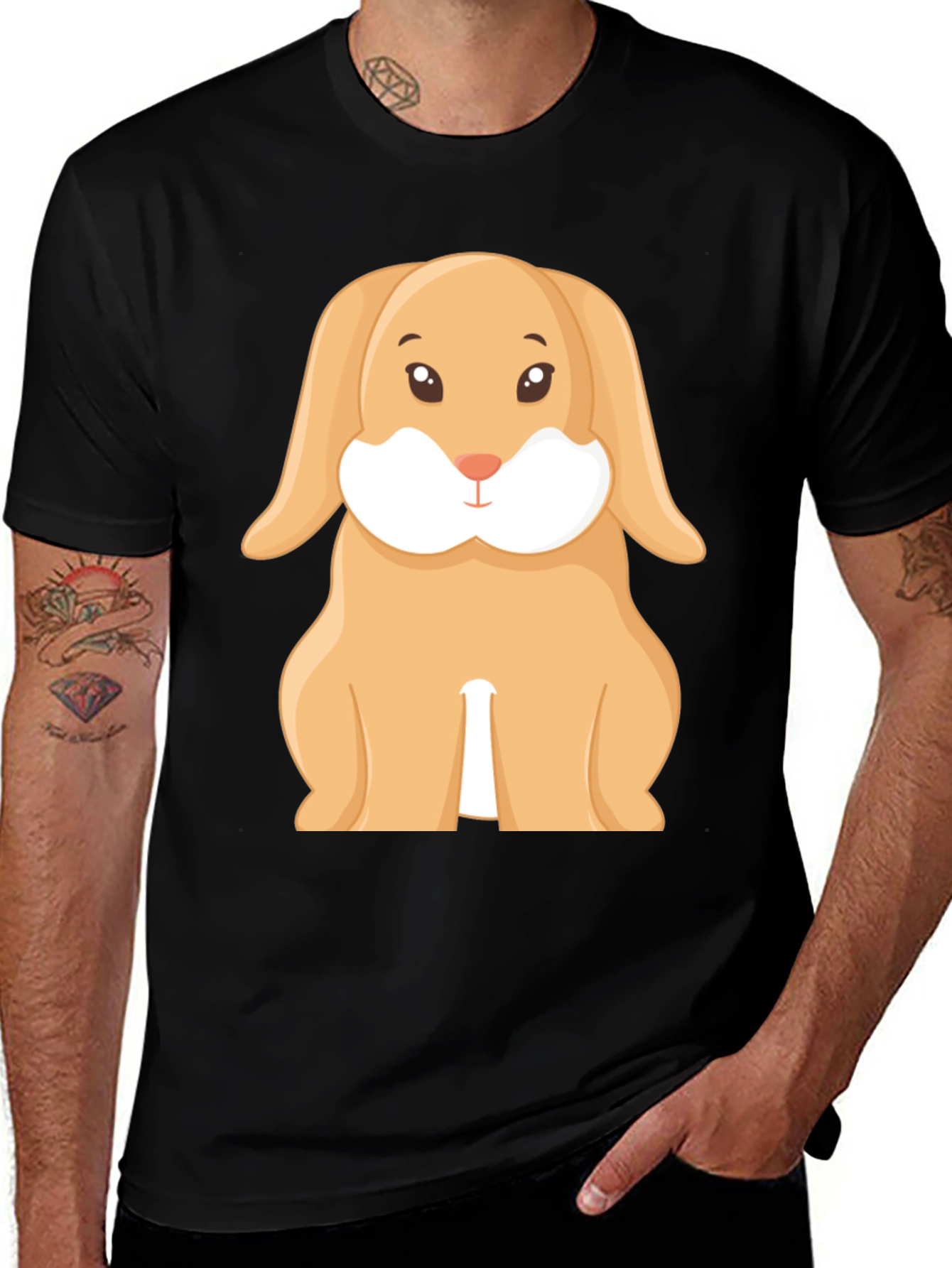 Variant 9 of Cute Bunny Graphic Tee - Unisex Soft Cotton Shirt