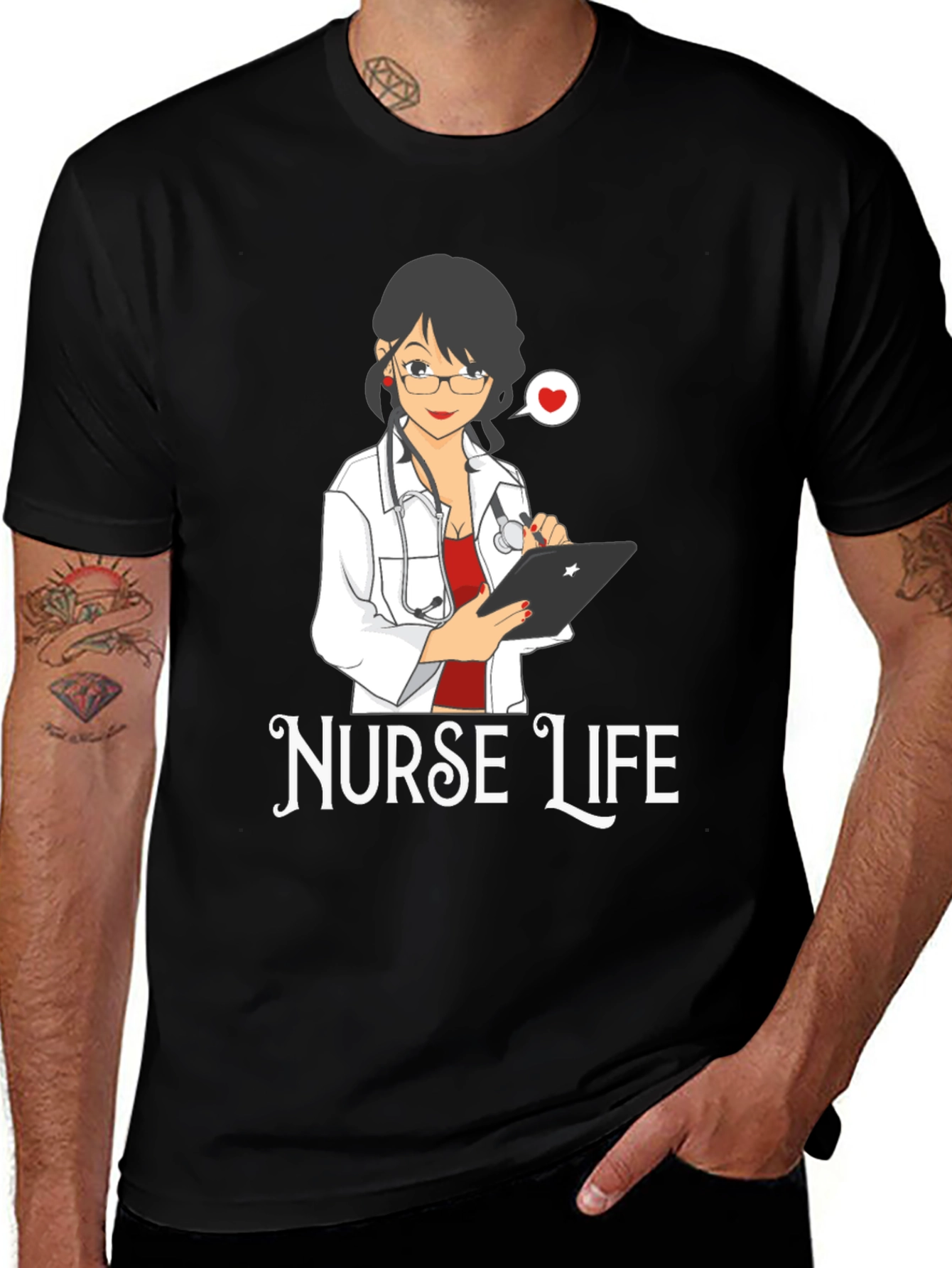 Variant 20 of Nurse Life Graphic T-Shirt
