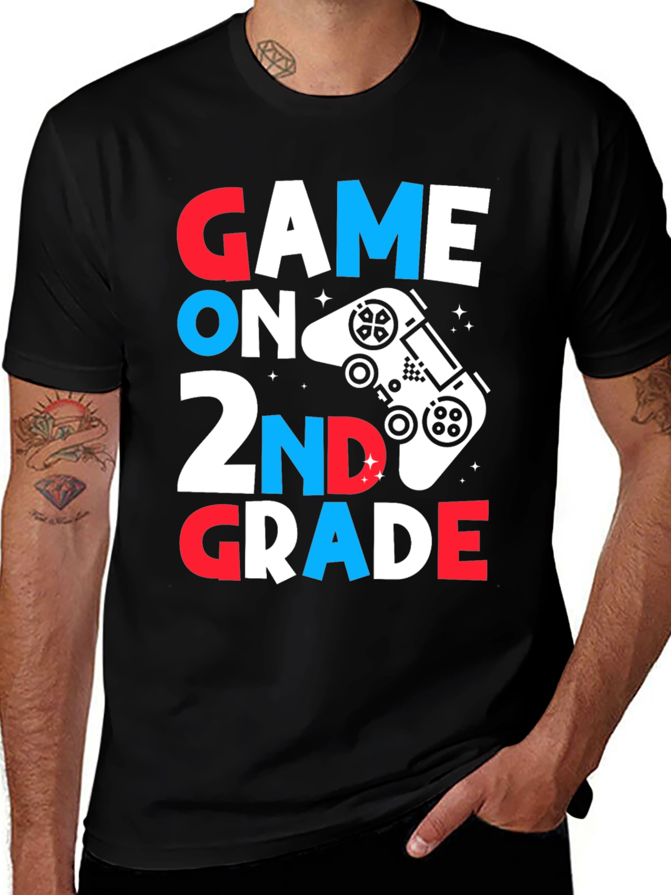Game On 2nd Grade T-Shirt - Gamer Back to School Tee