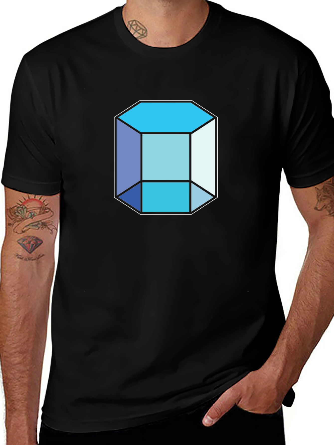 Geometric Prism T-Shirt - Modern Graphic Tee