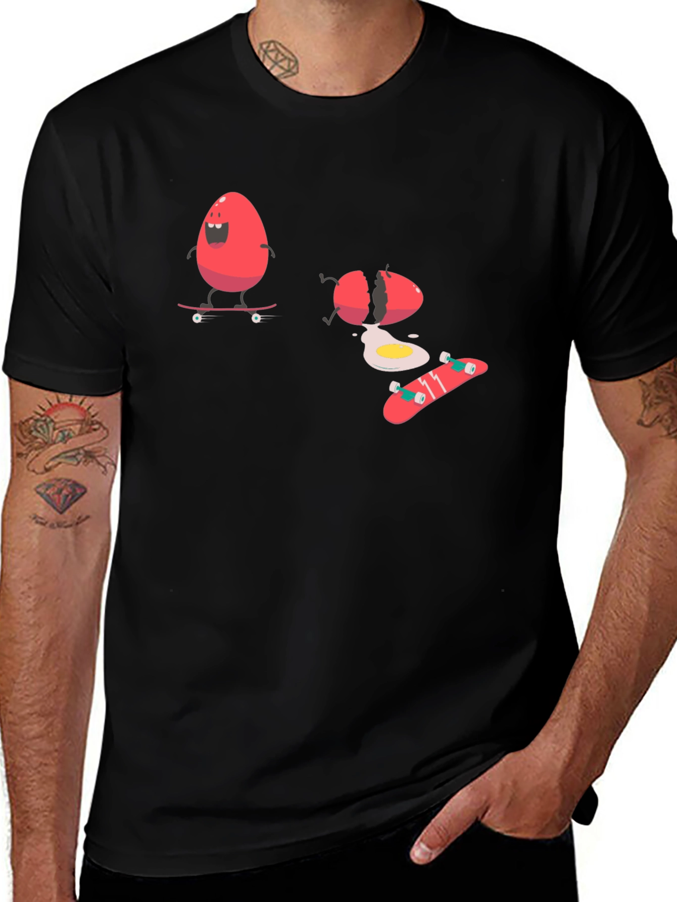 Variant 8 of Egg Skateboard T-Shirt