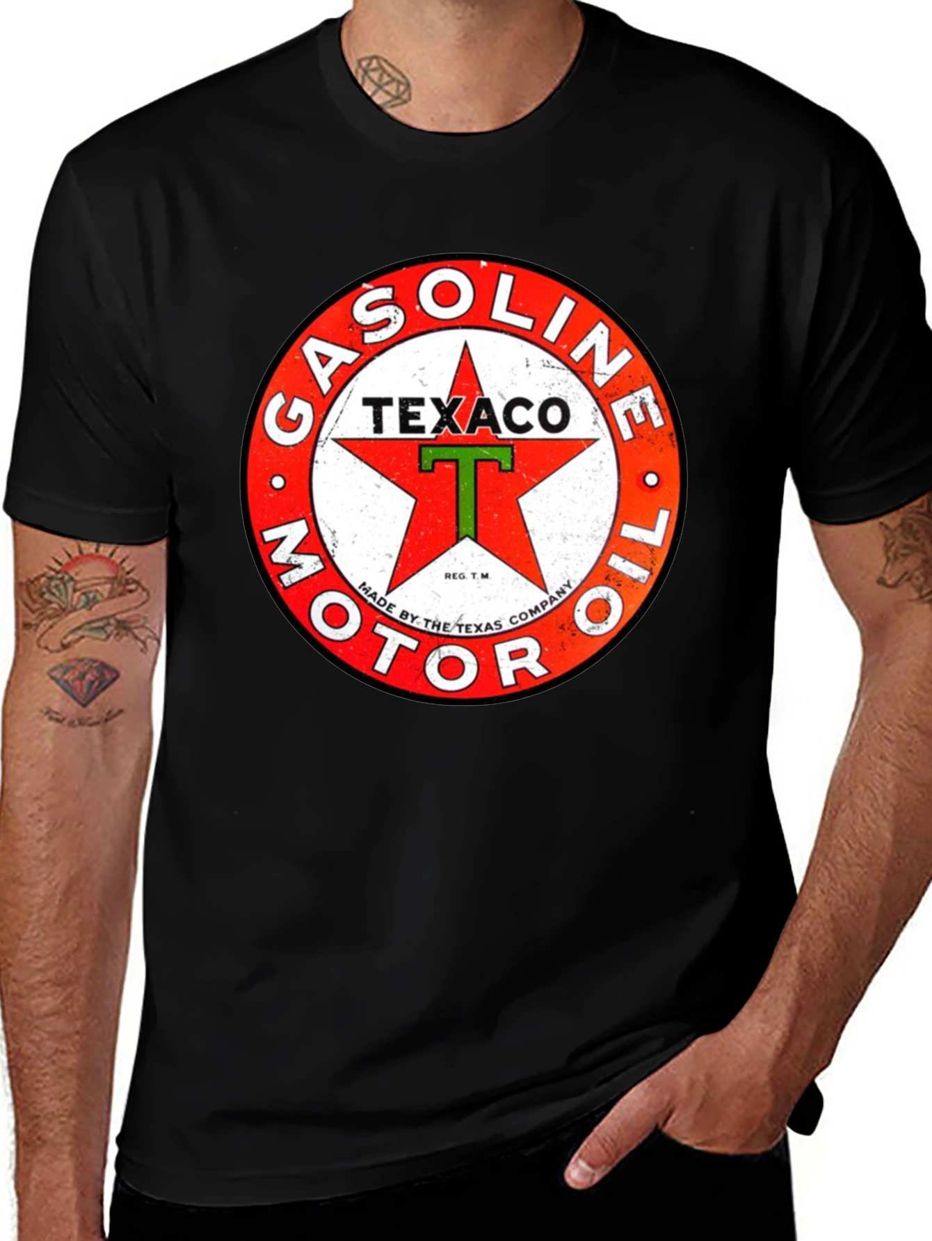 Variant 21 of Vintage Texaco Gasoline Motor Oil Graphic T-Shirt