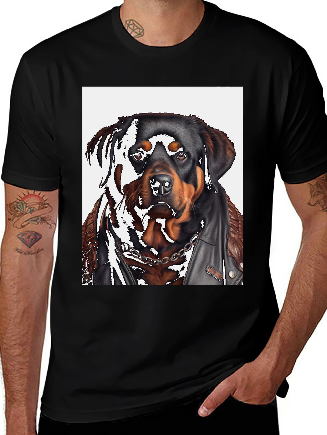 Variant 9 of Rottweiler Biker T-Shirt
