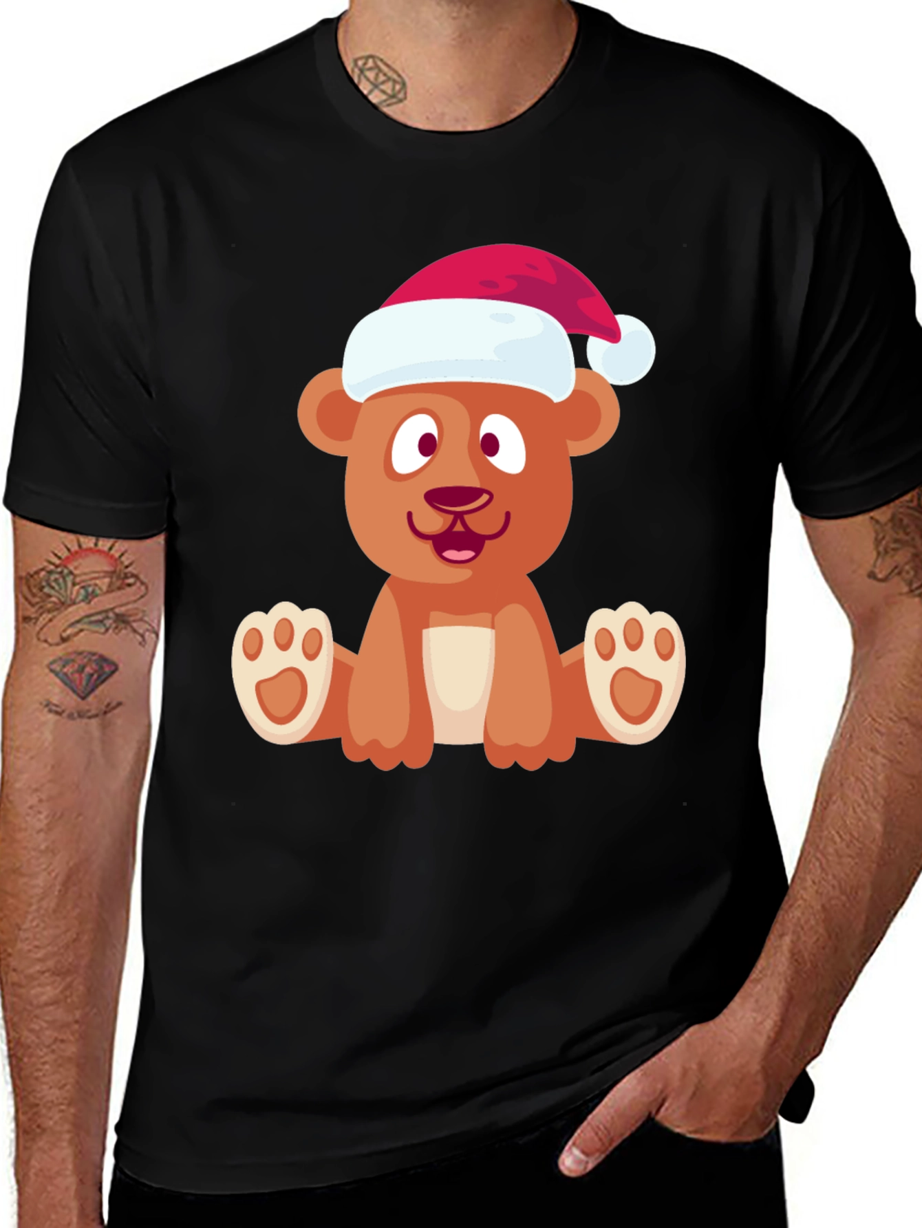 Variant 15 of Festive Bear Graphic Tee - Holiday Cheer