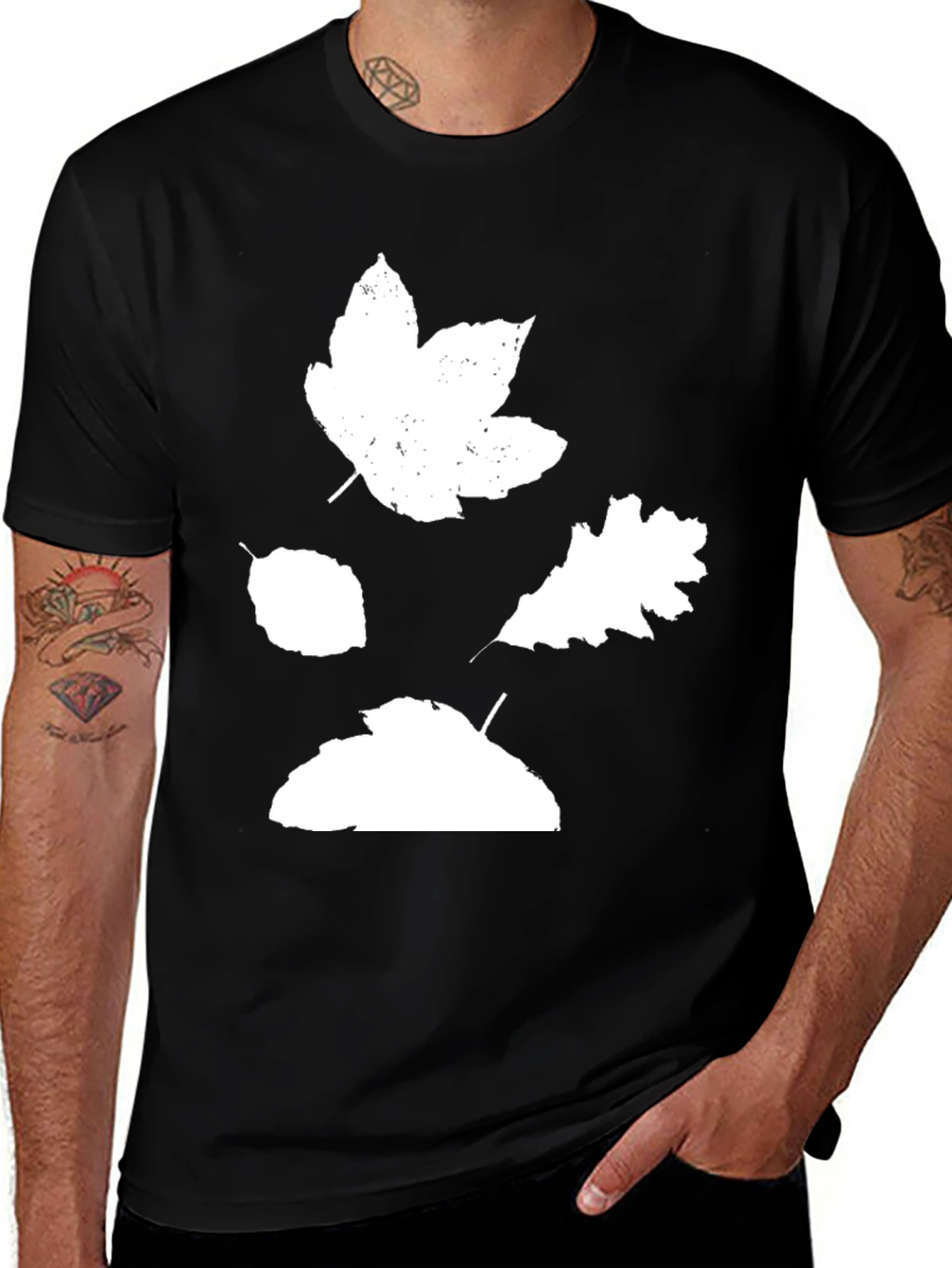 Variant 12 of Autumn Leaves Graphic Tee - Stylish Fall Season Shirt