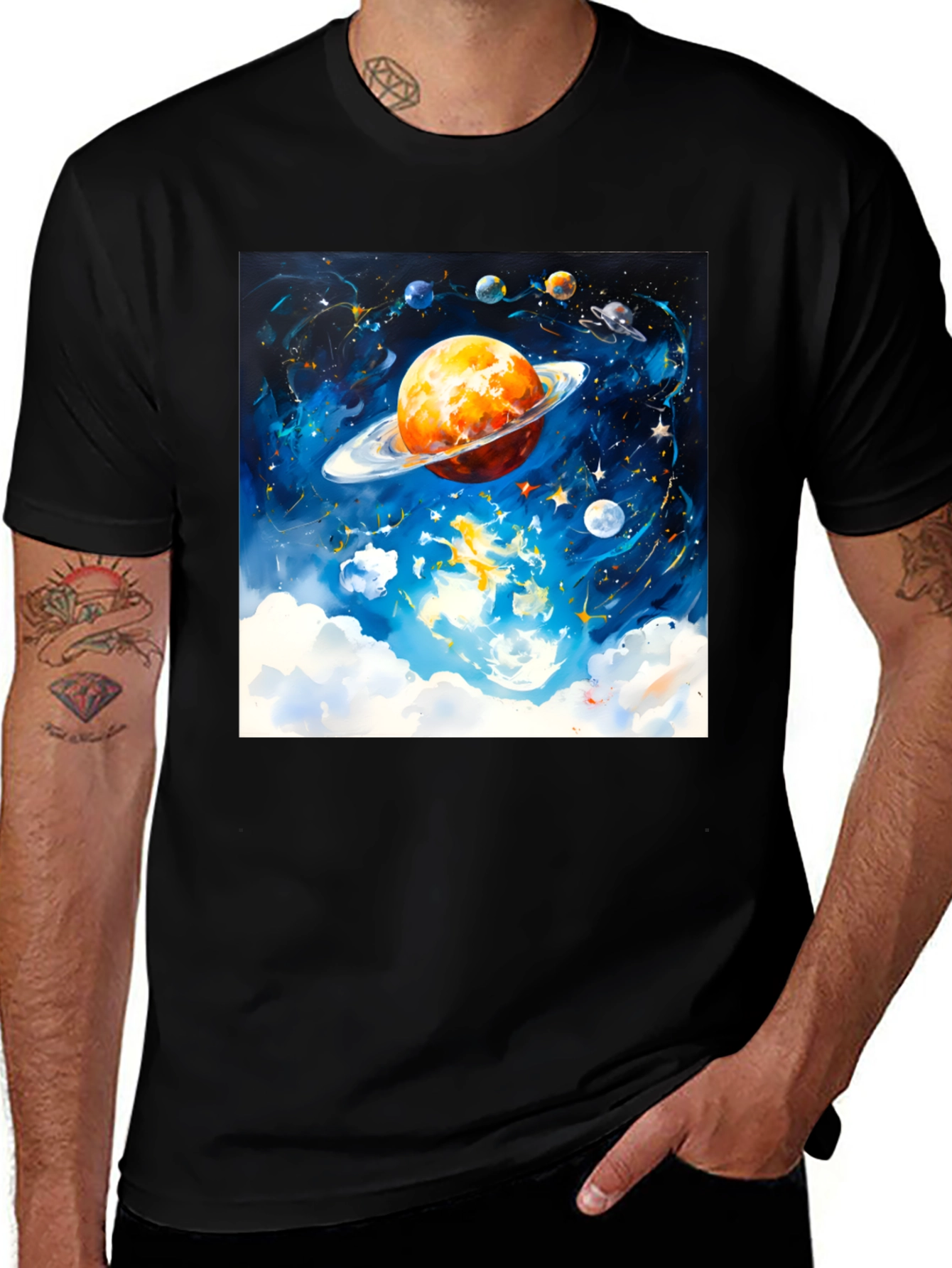 Variant 20 of Cosmic Dreams T-Shirt - Space Art Design