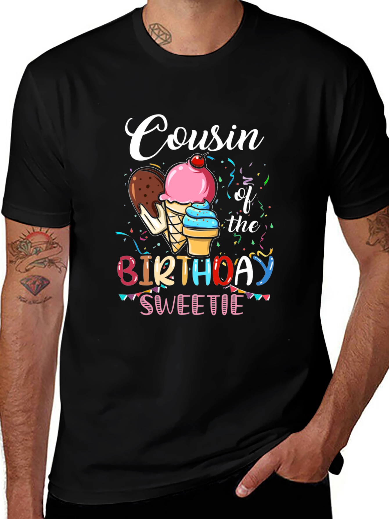 Variant 2 of Cousin of the Birthday Sweetie T-Shirt