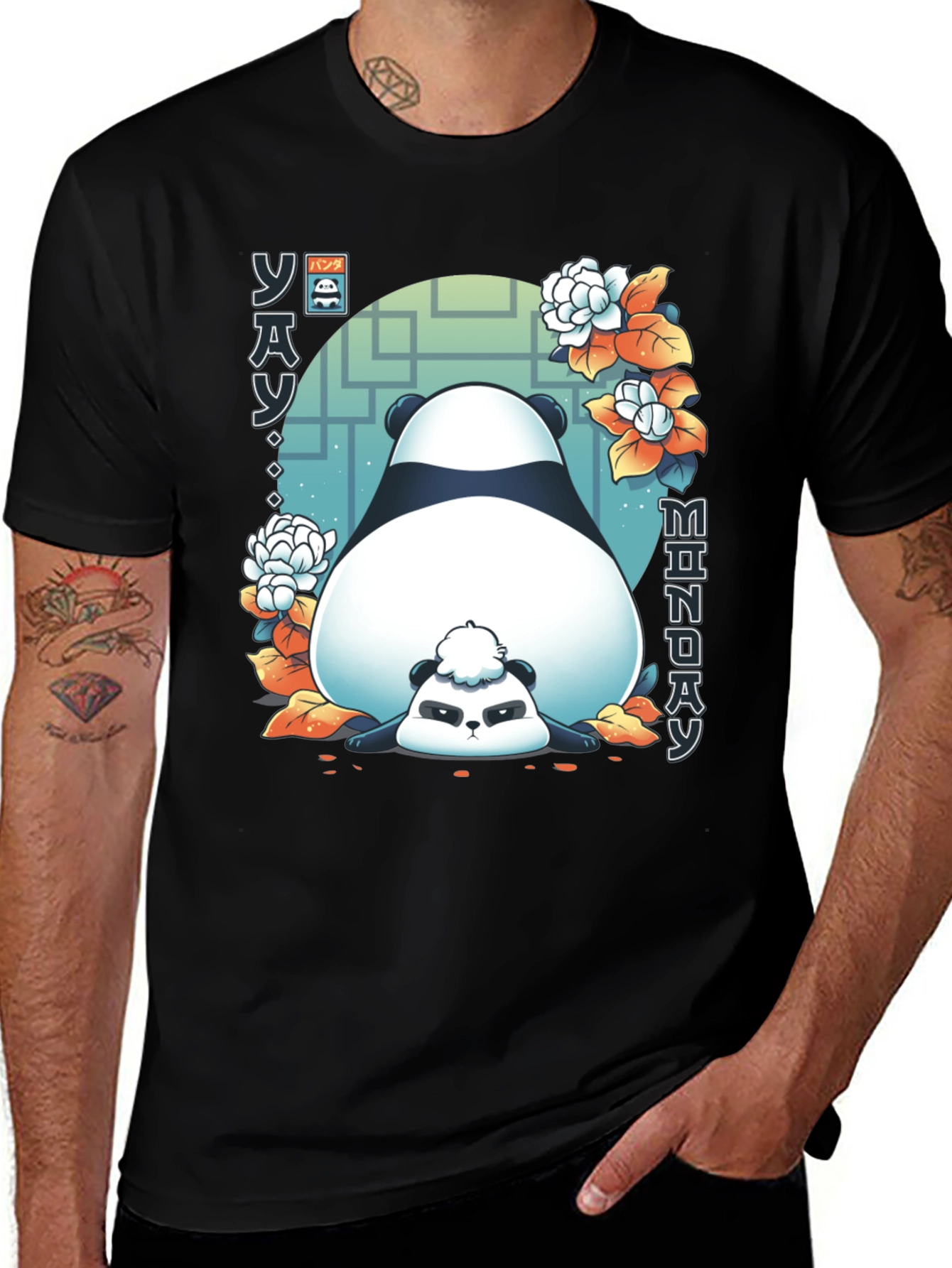 Variant 18 of Lazy Panda Monday Graphic Tee