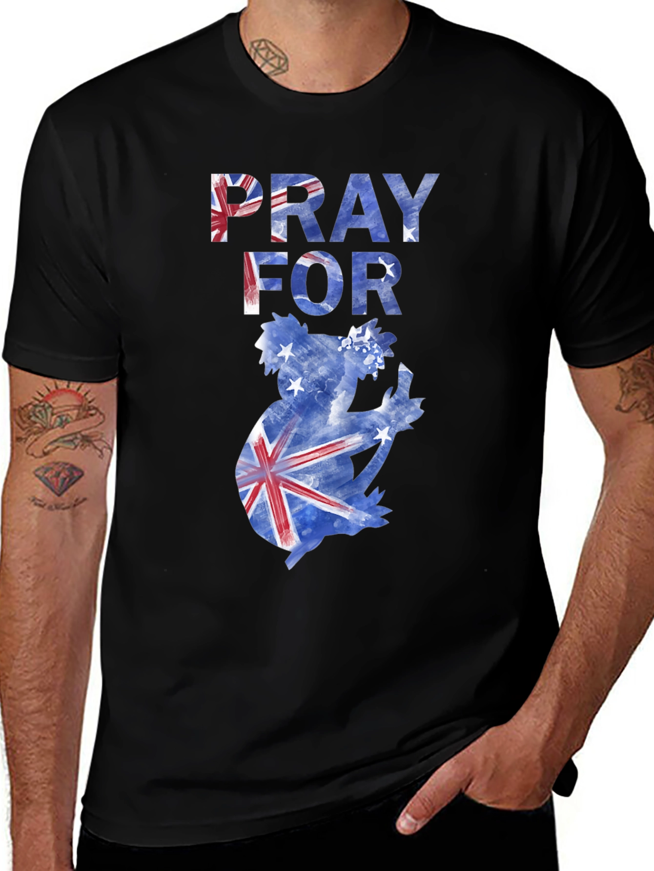 Variant 16 of Pray for Australia Koala T-Shirt