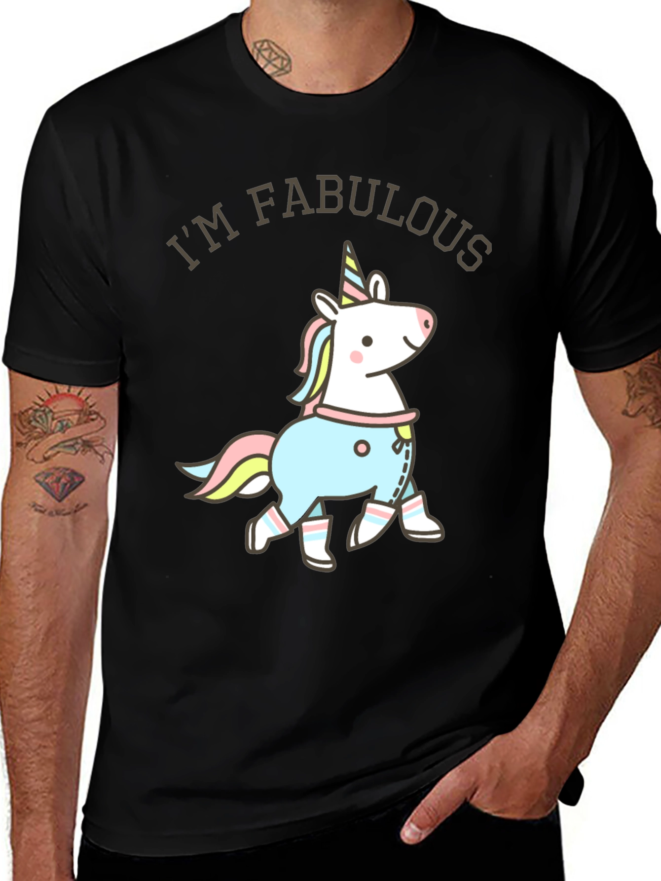 Variant 10 of I'm Fabulous Unicorn Graphic Tee