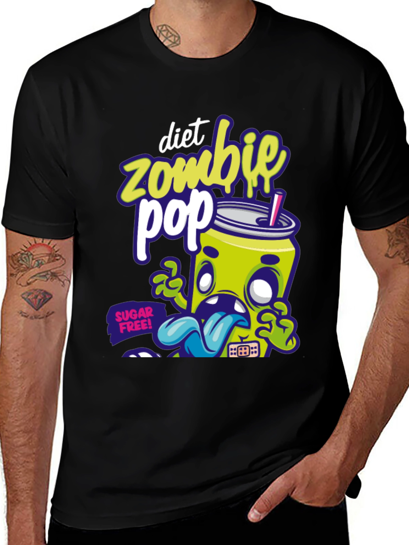 Variant 18 of Diet Zombie Pop T-Shirt - Fun Graphic Tee