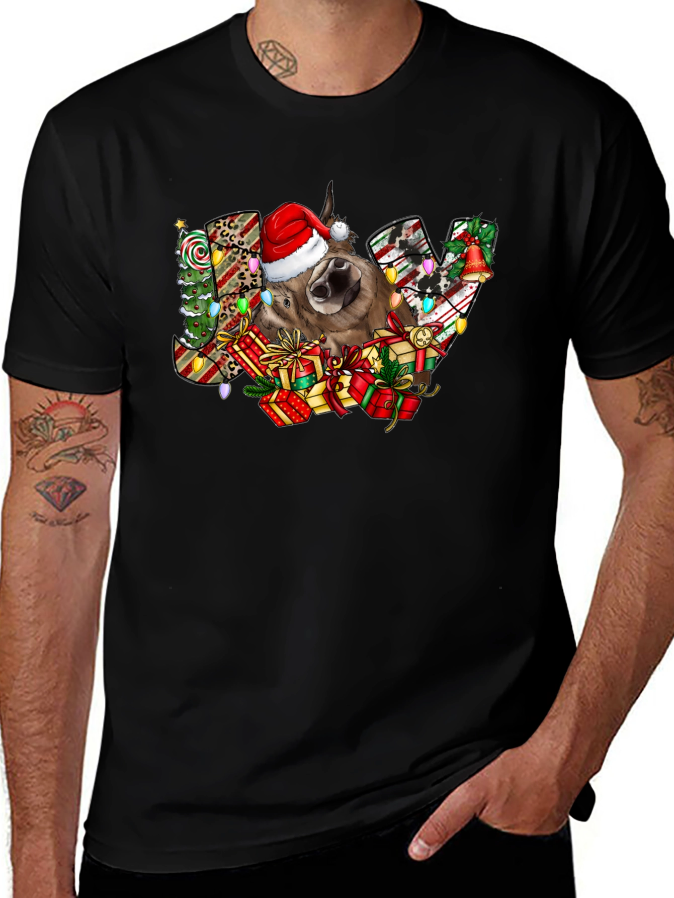 Festive Donkey Joy Christmas T-Shirt