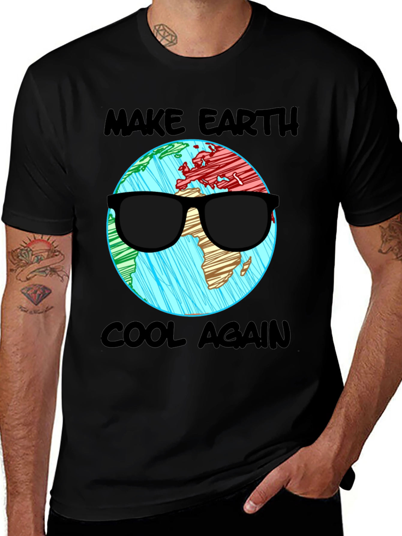 Variant 7 of Cool Earth Graphic Tee: Make Earth Cool Again