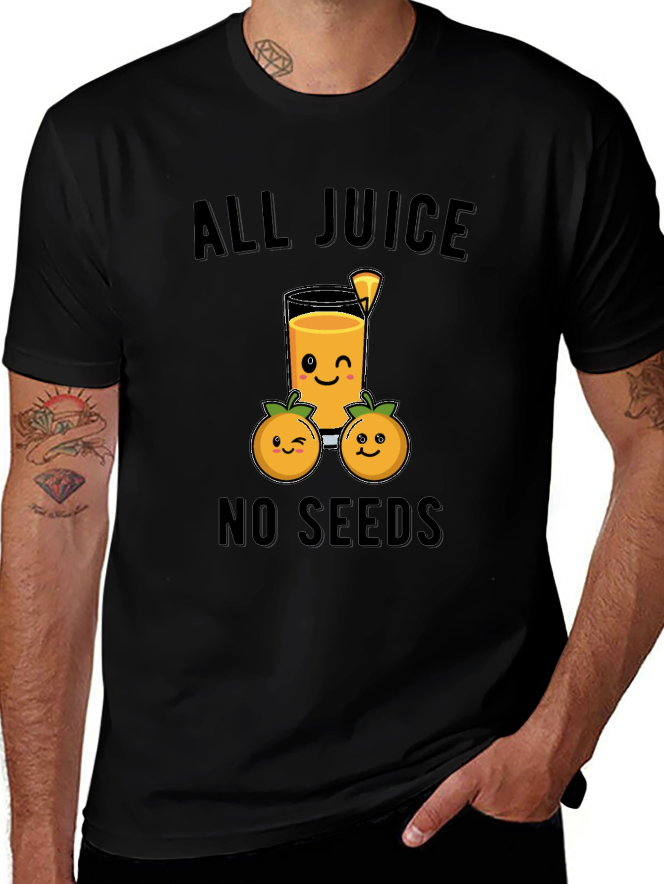Variant 22 of All Juice No Seeds T-Shirt Graphic Print