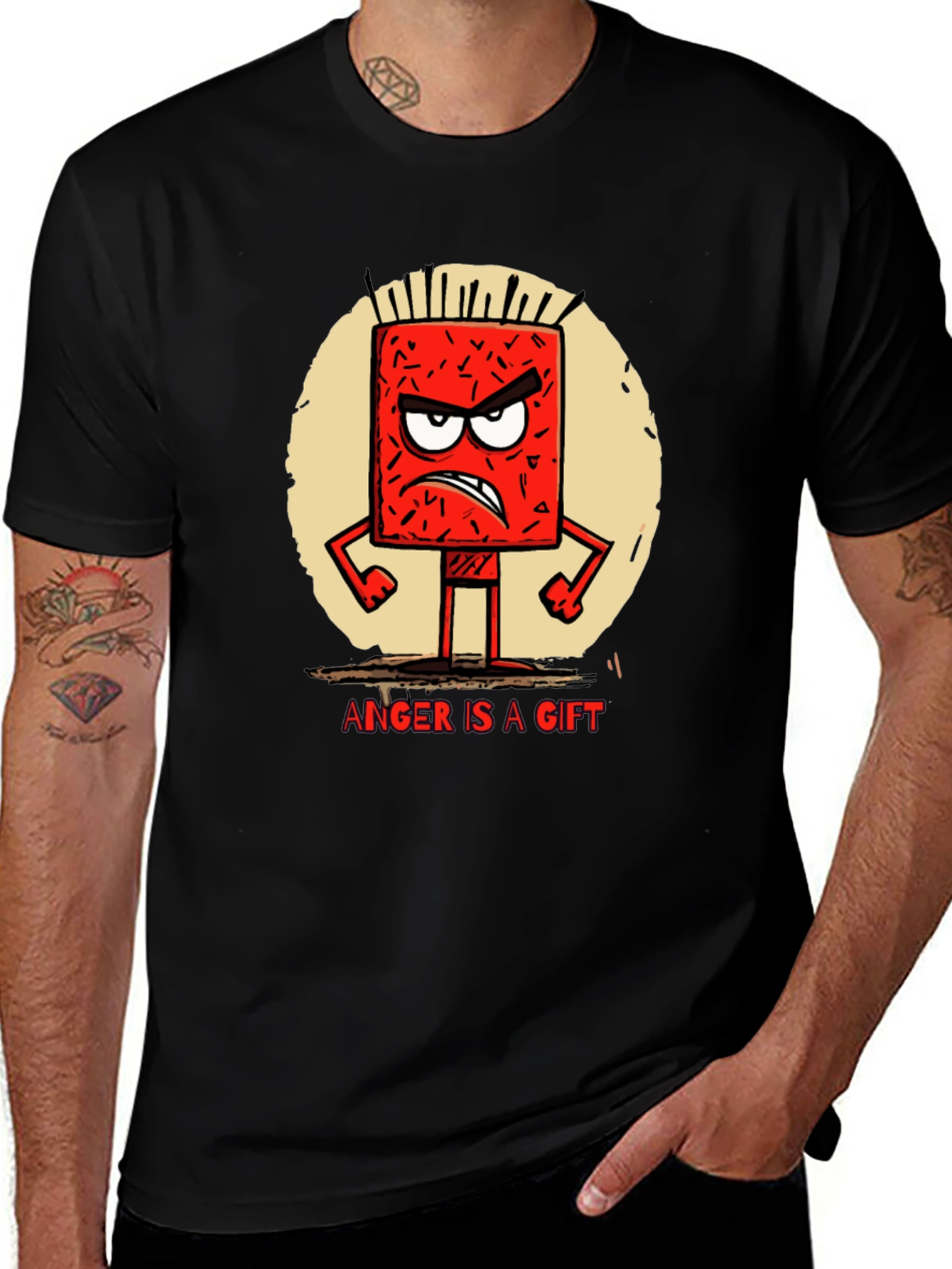 Variant 14 of Anger Is A Gift Graphic Tee - Black Cotton T-Shirt