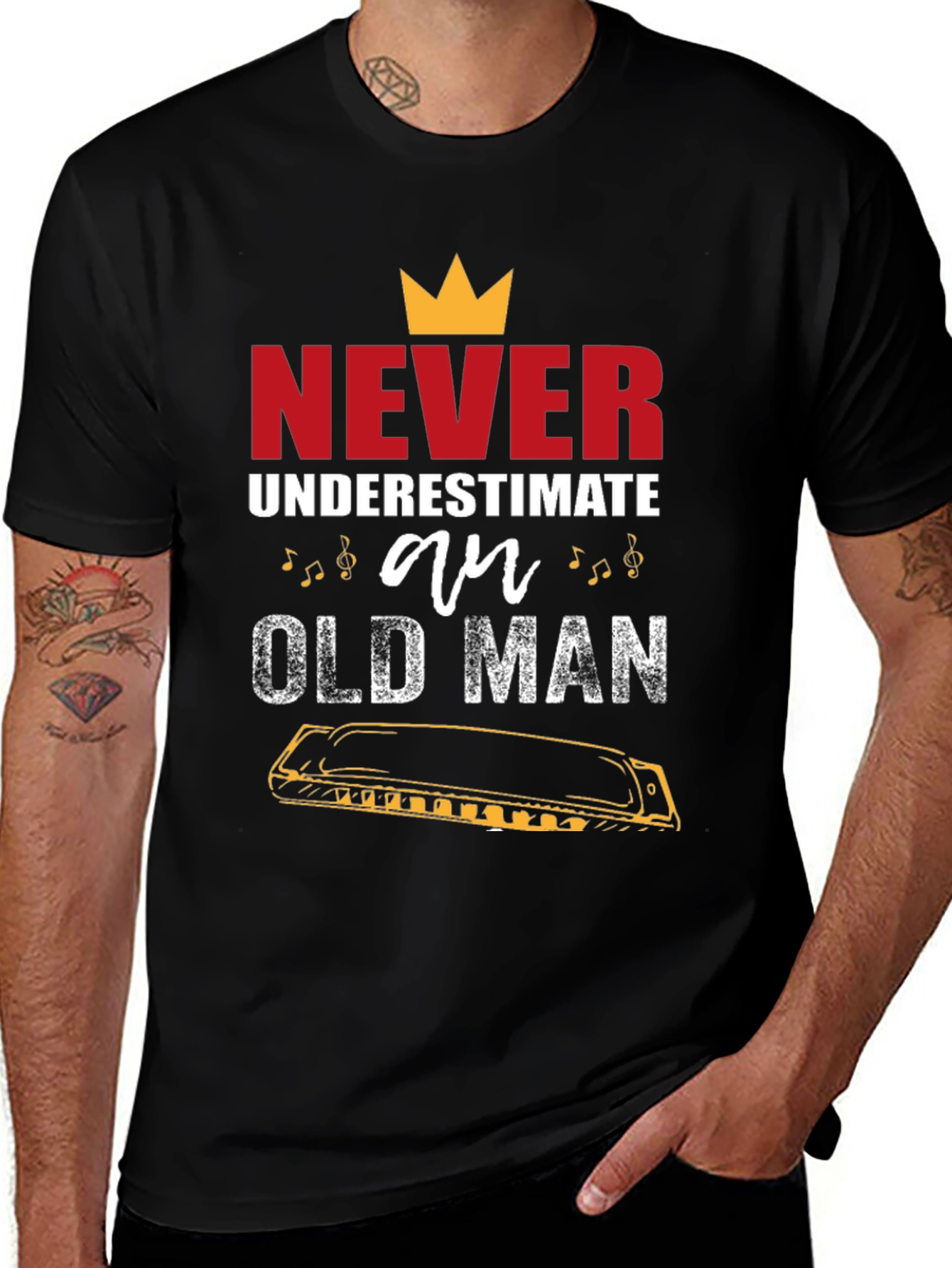Variant 30 of Never Underestimate an Old Man T-Shirt