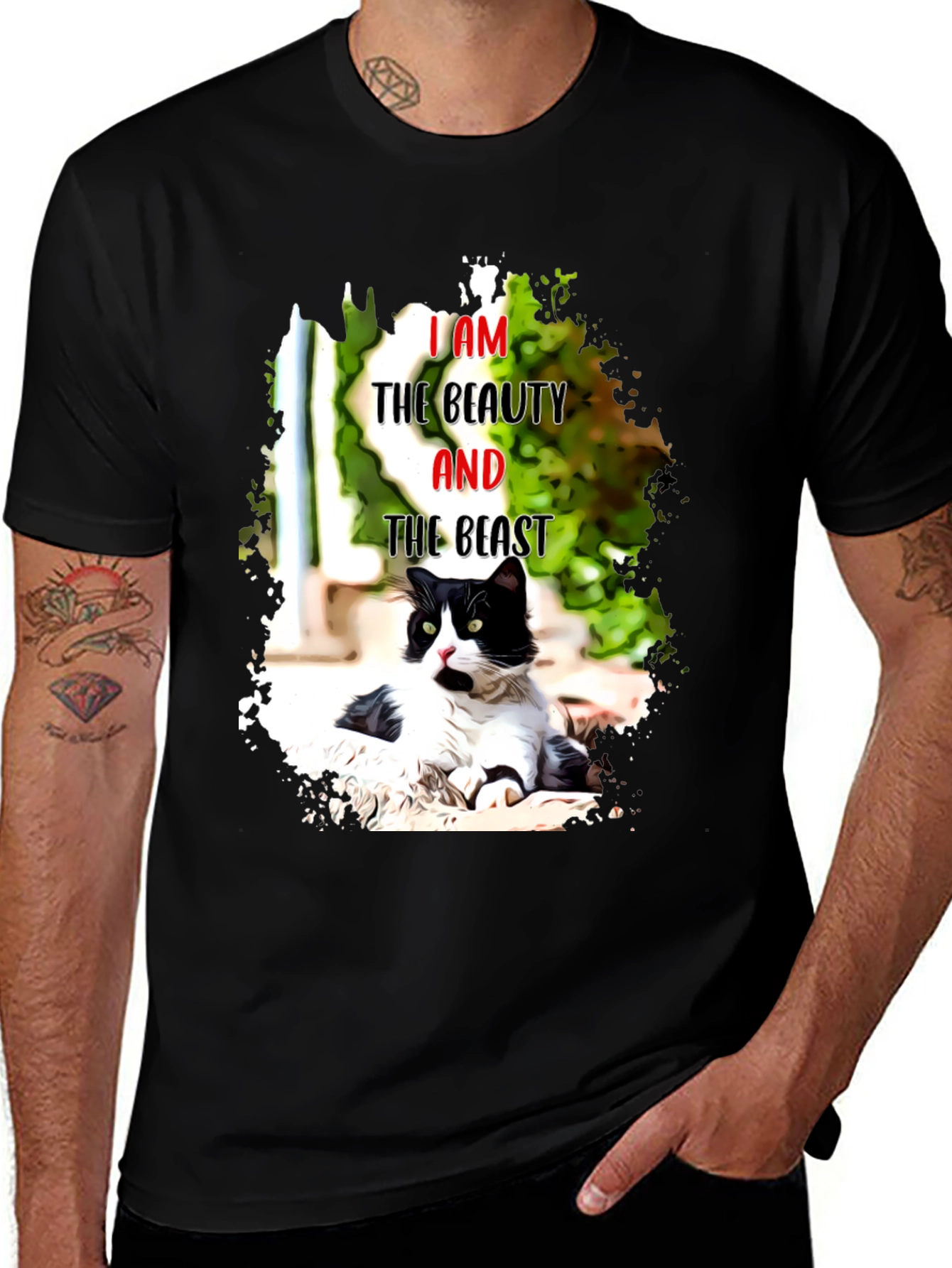 Variant 16 of Beauty and the Beast Cat T-Shirt