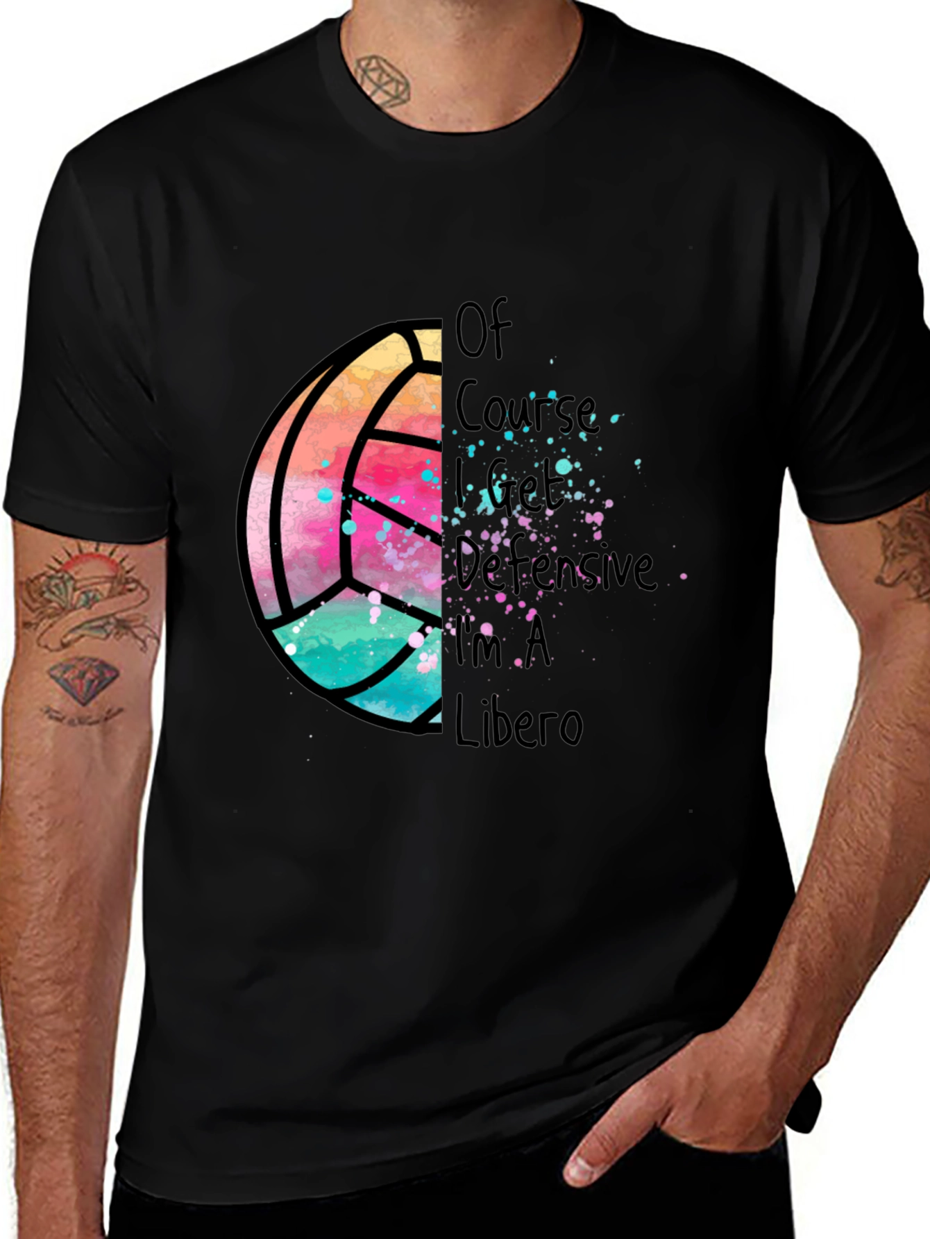 Variant 20 of Volleyball Libero Graphic T-Shirt