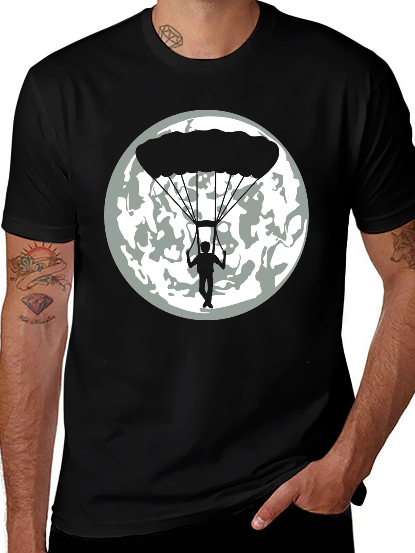 Variant 15 of Moon Parachute T-Shirt