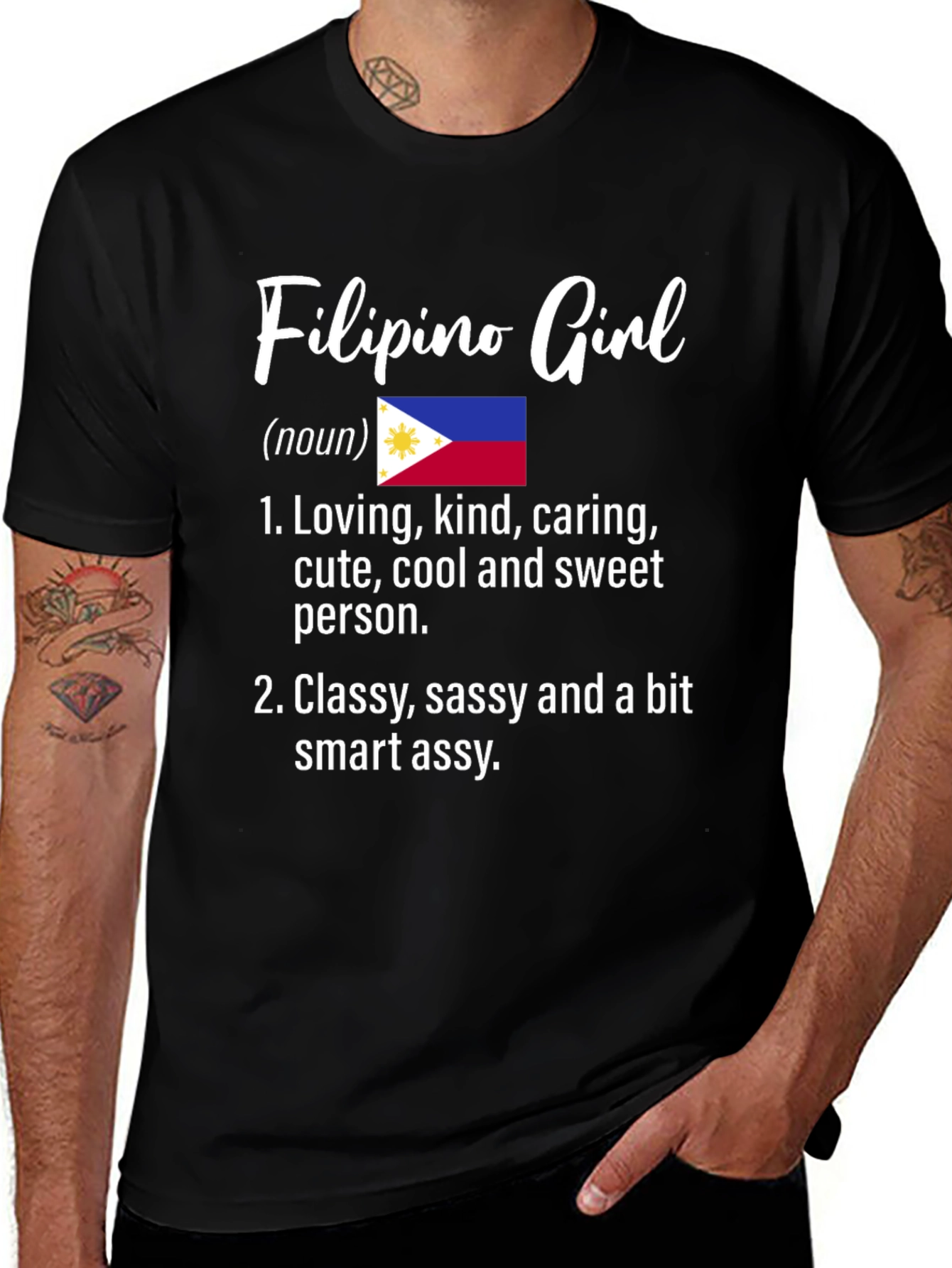 Filipino Girl Noun Definition Tee