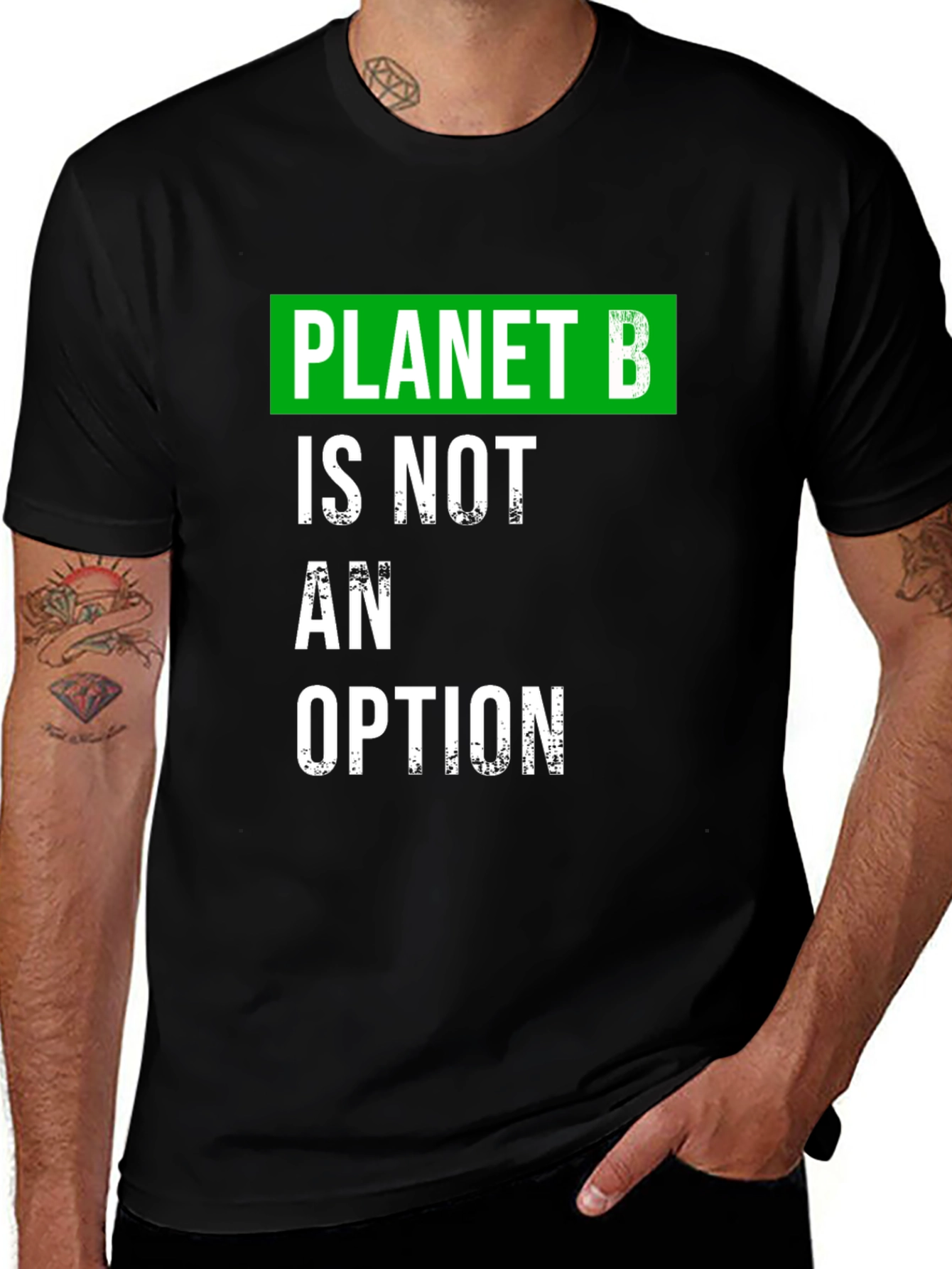 Variant 30 of Planet B Option T-Shirt: Eco-Friendly Statement Tee