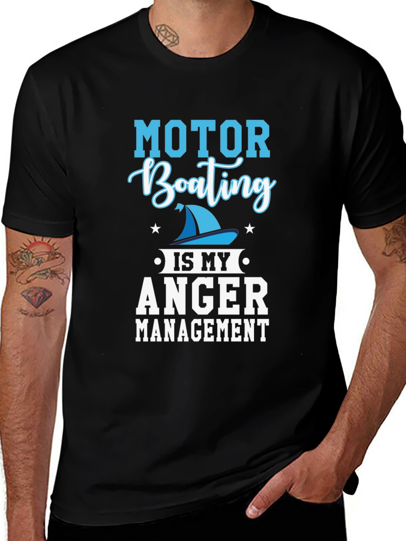 Variant 18 of Motor Boating Anger Management Graphic Tee