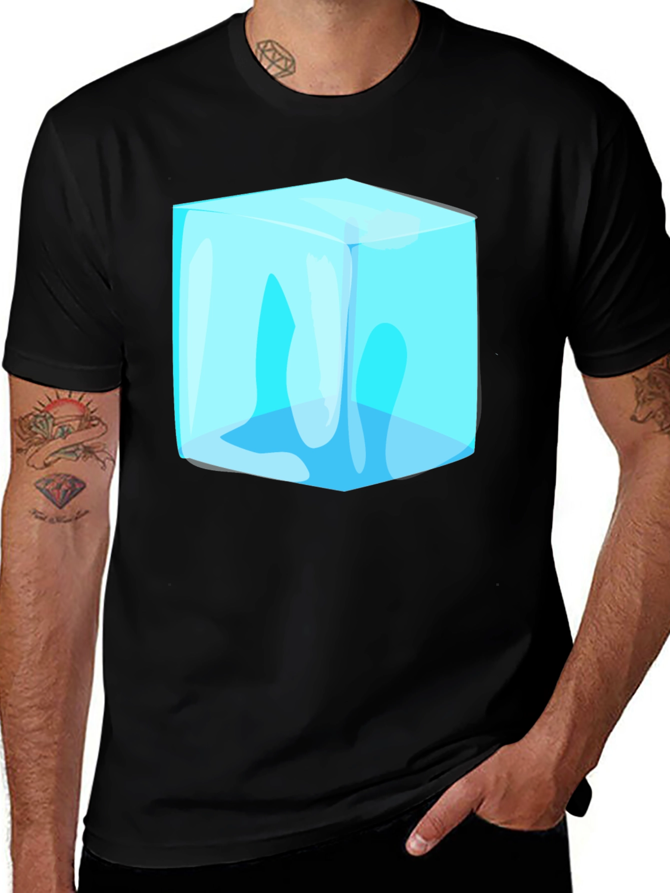 Variant 14 of Cool Cube Graphic Tee - Modern Design