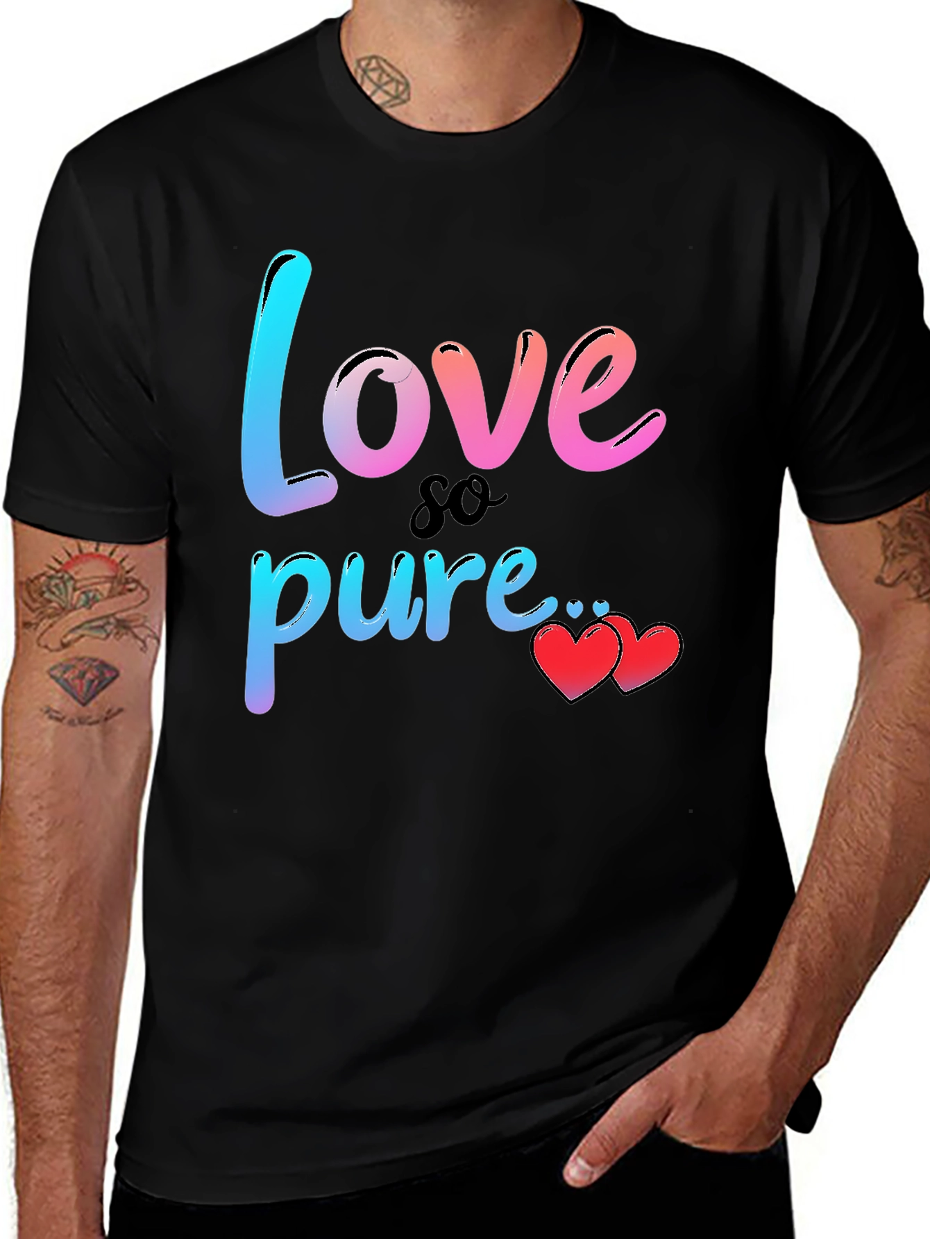 Variant 10 of Love So Pure Graphic T-Shirt - Valentine's Day Gift