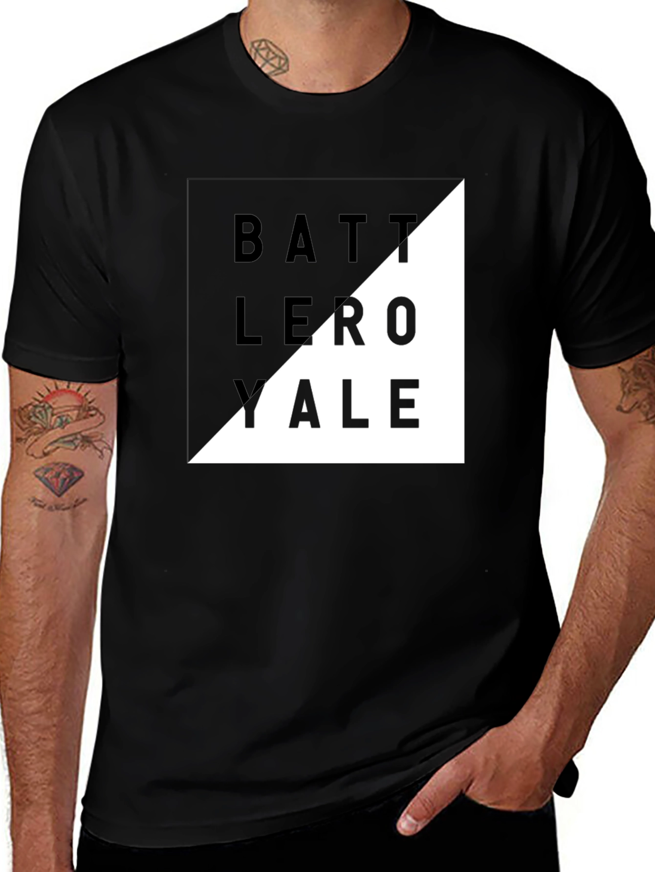 Battle Royale Graphic Tee - Stylish Black T-Shirt