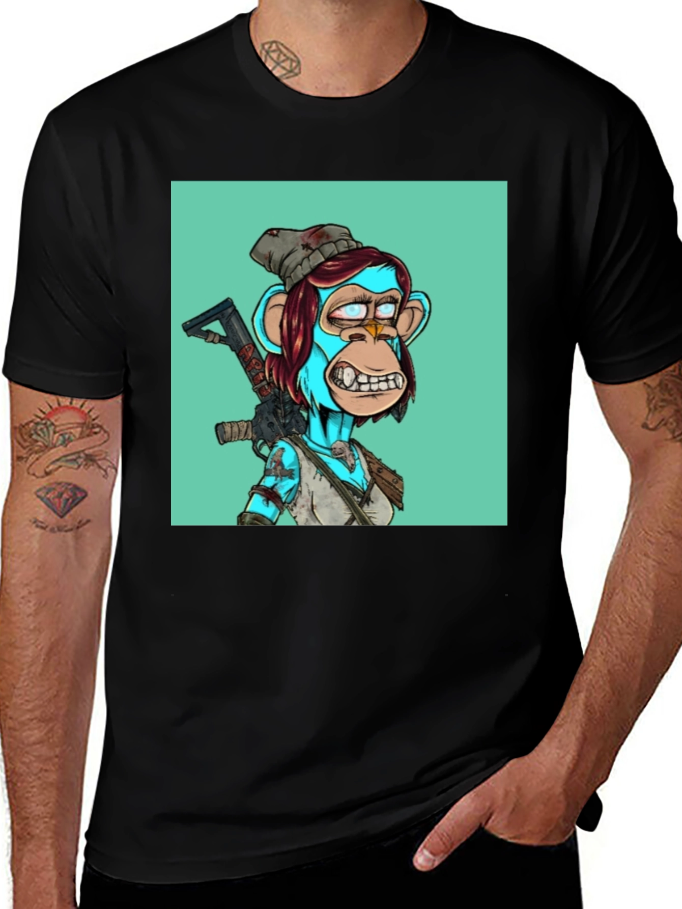 Variant 10 of Bored Ape Punk Graphic Tee
