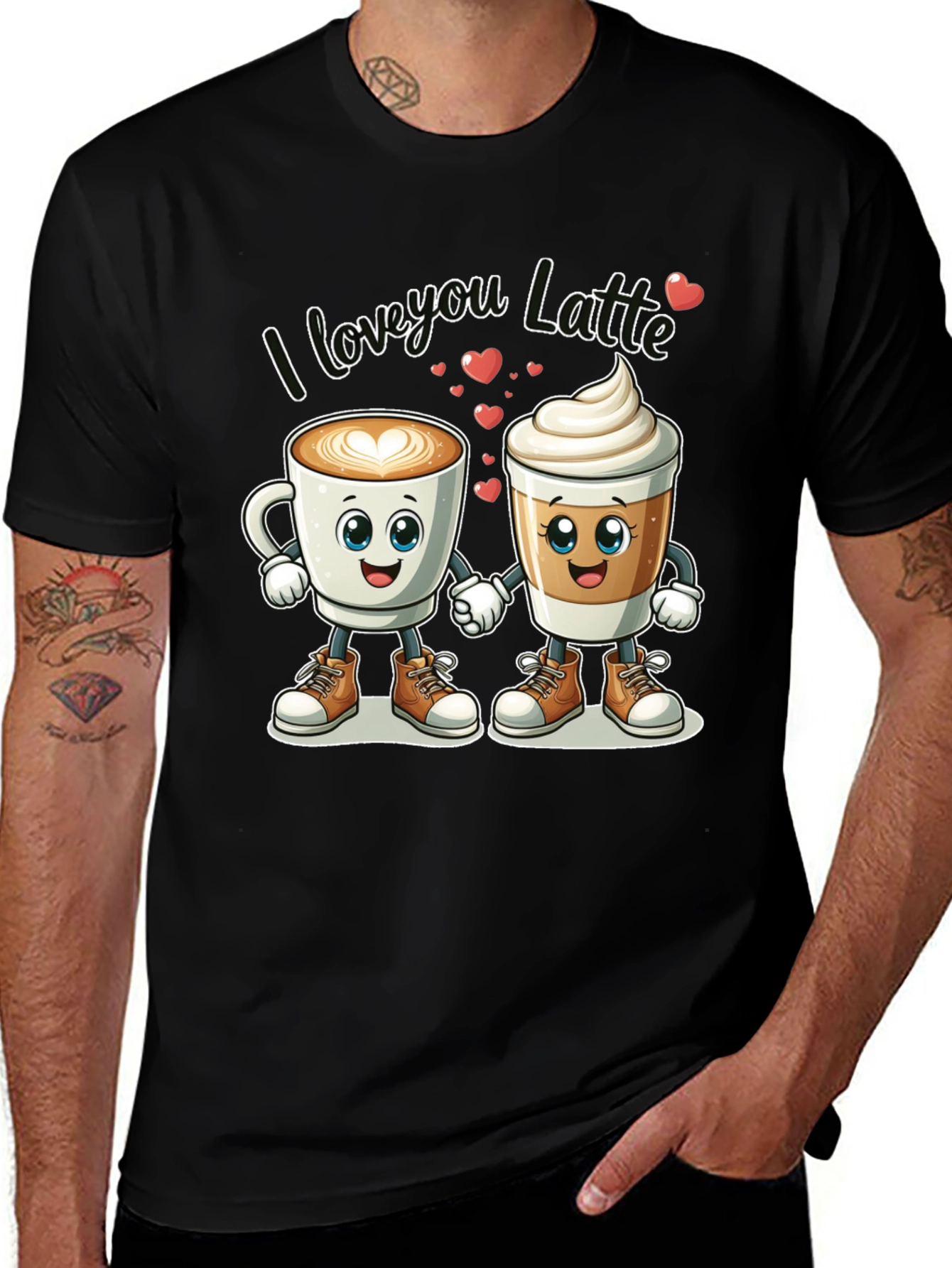 Variant 3 of I Love You Latte T-Shirt