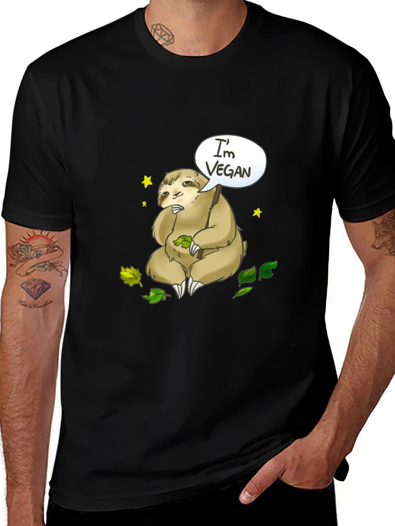 Variant 4 of Vegan Sloth T-Shirt - Cute & Comfy Tee