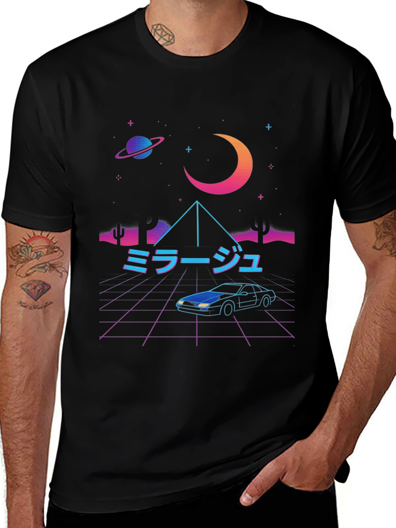 Variant 10 of Vaporwave Car T-Shirt