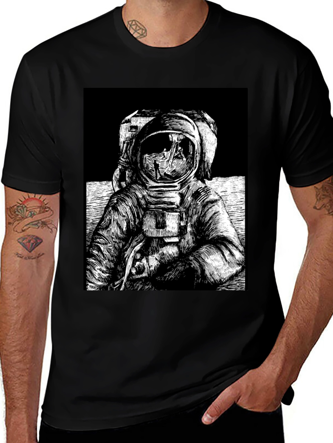 Variant 19 of Astronaut Graphic Tee - Space Explorer T-Shirt