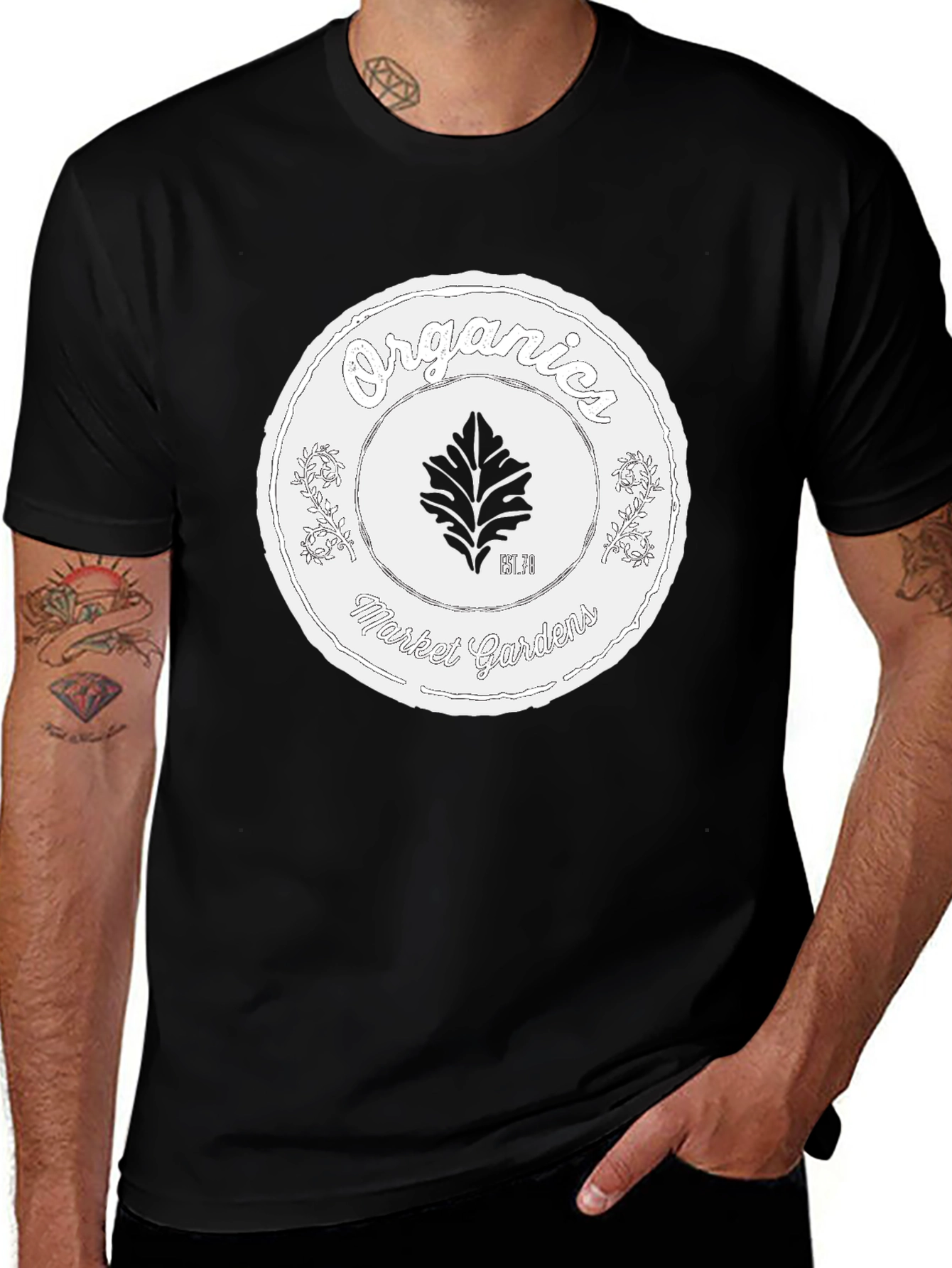 Variant 30 of Organic Market Gardens Black T-Shirt